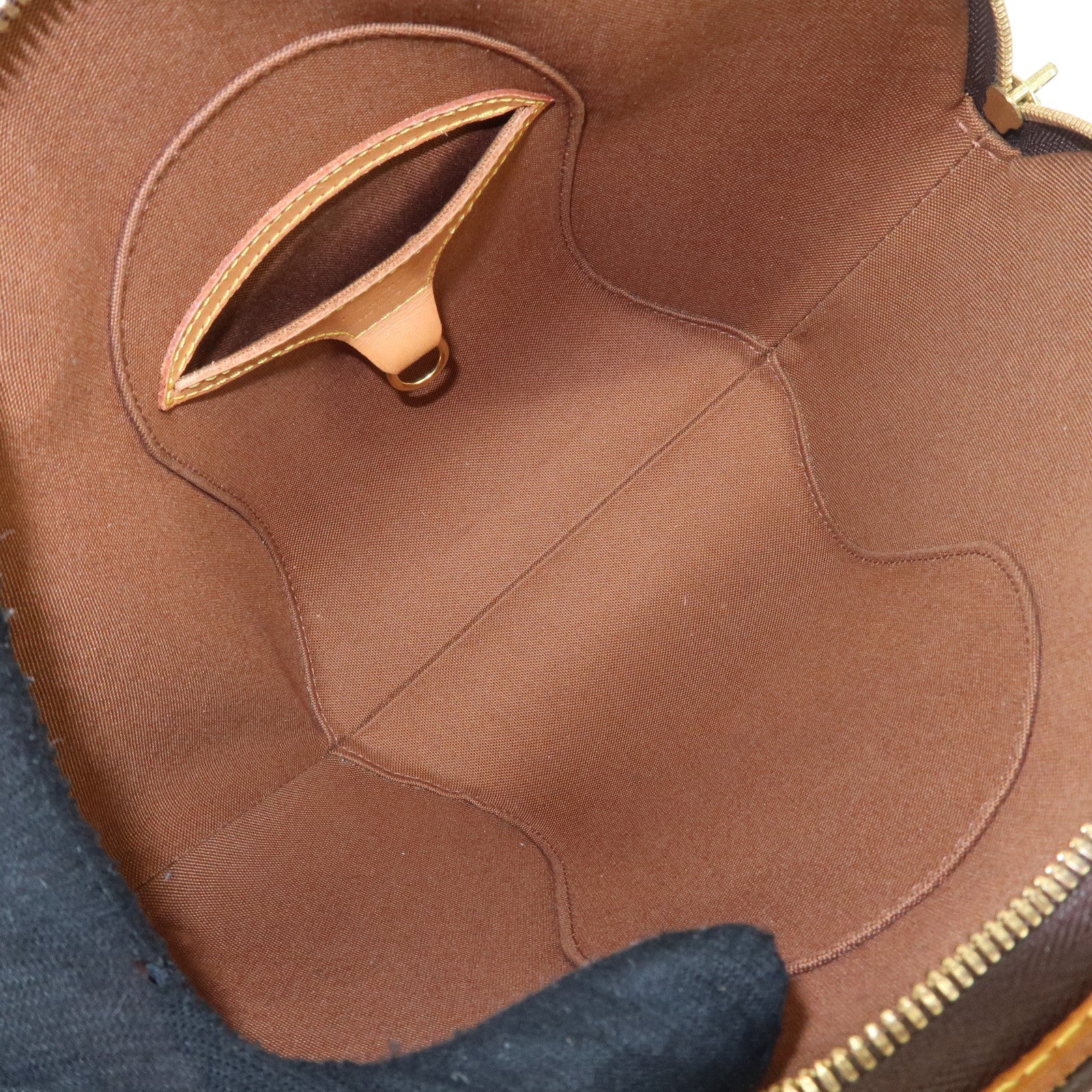 Louis Vuitton Monogram Ellipse PM Hand Bag Brown Gold Hardware M51127 Used