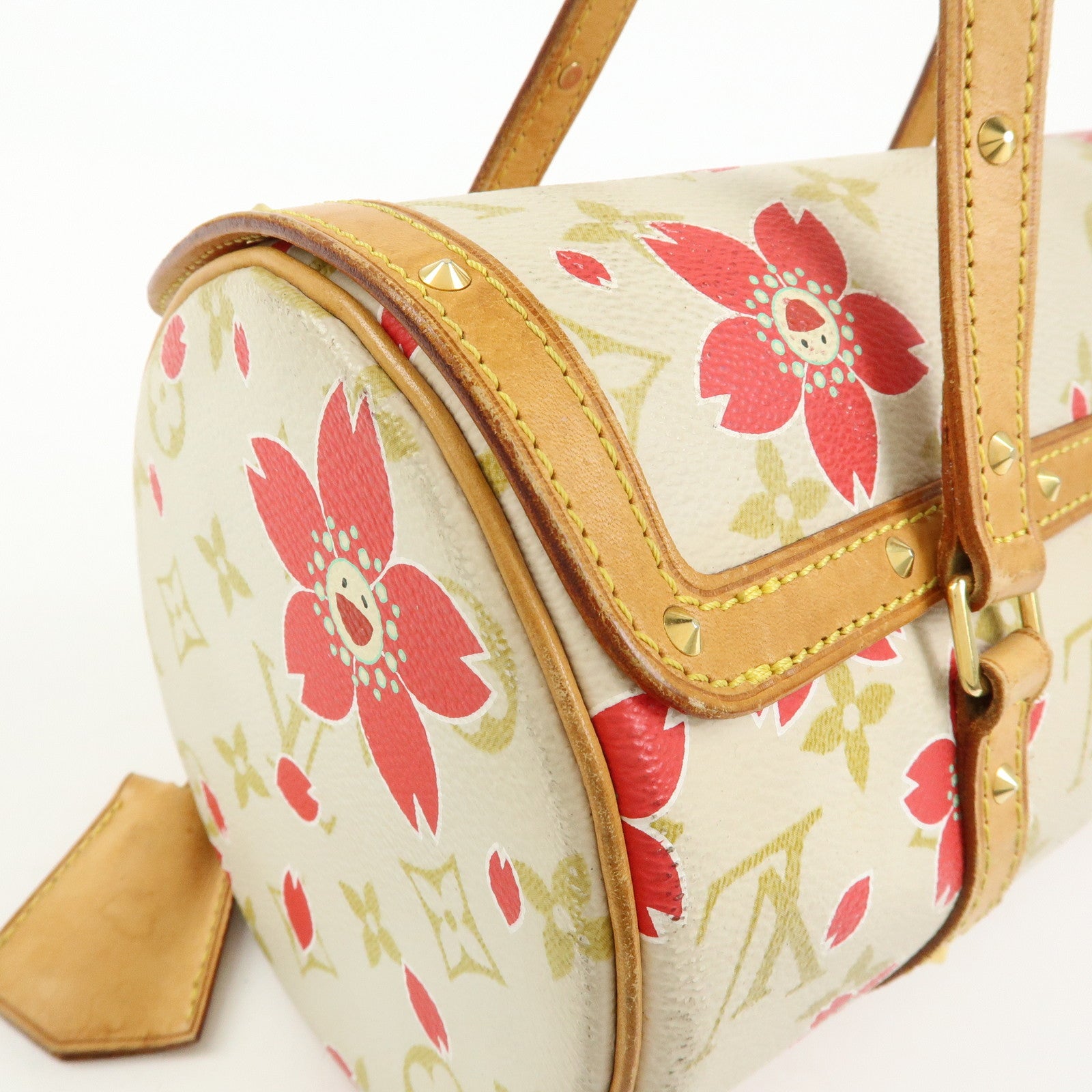 Louis Vuitton Monogram Cherry Blossom Papillon 26 Hand Bag M92011