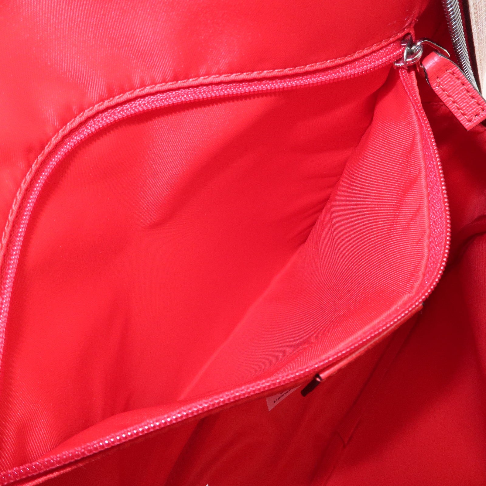 GUCCI Children's PVC Leather Back Pack Beige Red 433578 Used