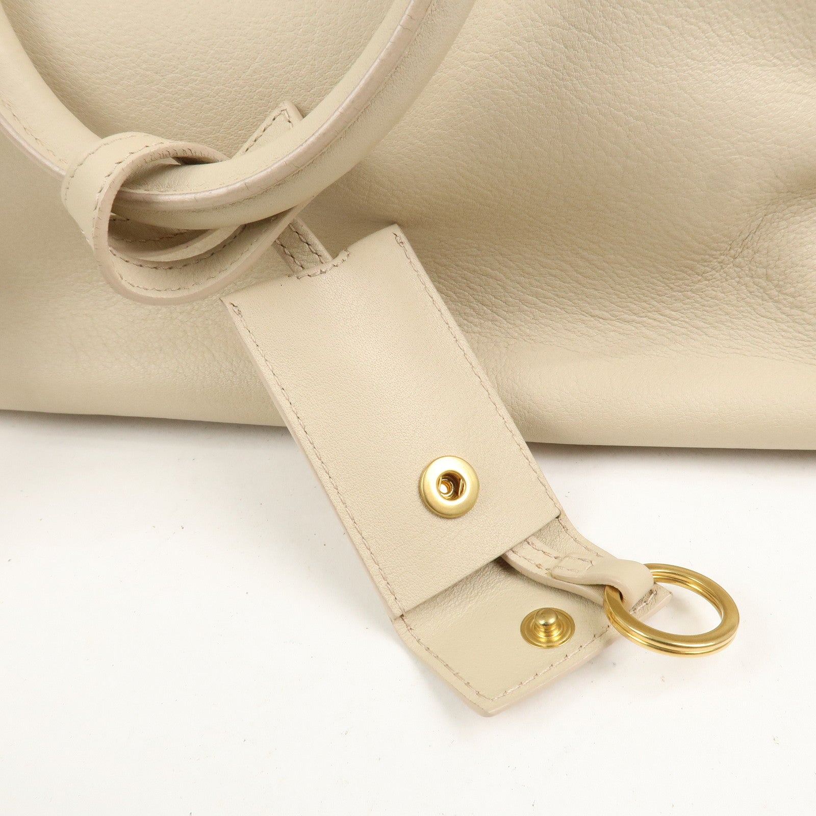 SAINT LAURENT PARIS Leather Petit Cabas Y 2WAY Bag Beige 311210