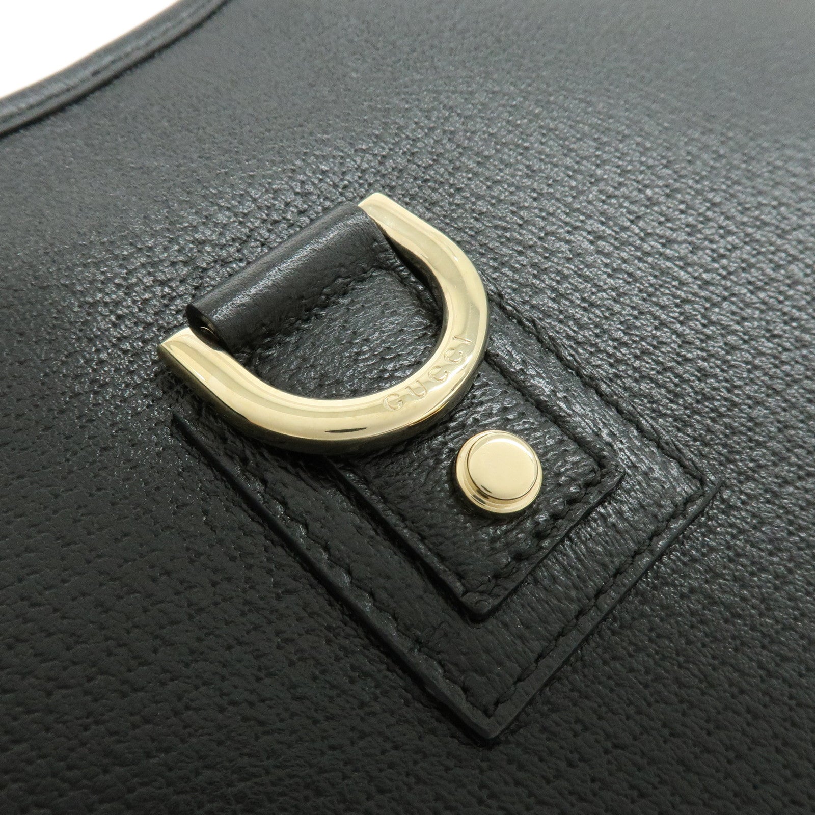 GUCCI Abbey Leather Shoulder Bag Hand Bag Black 130738