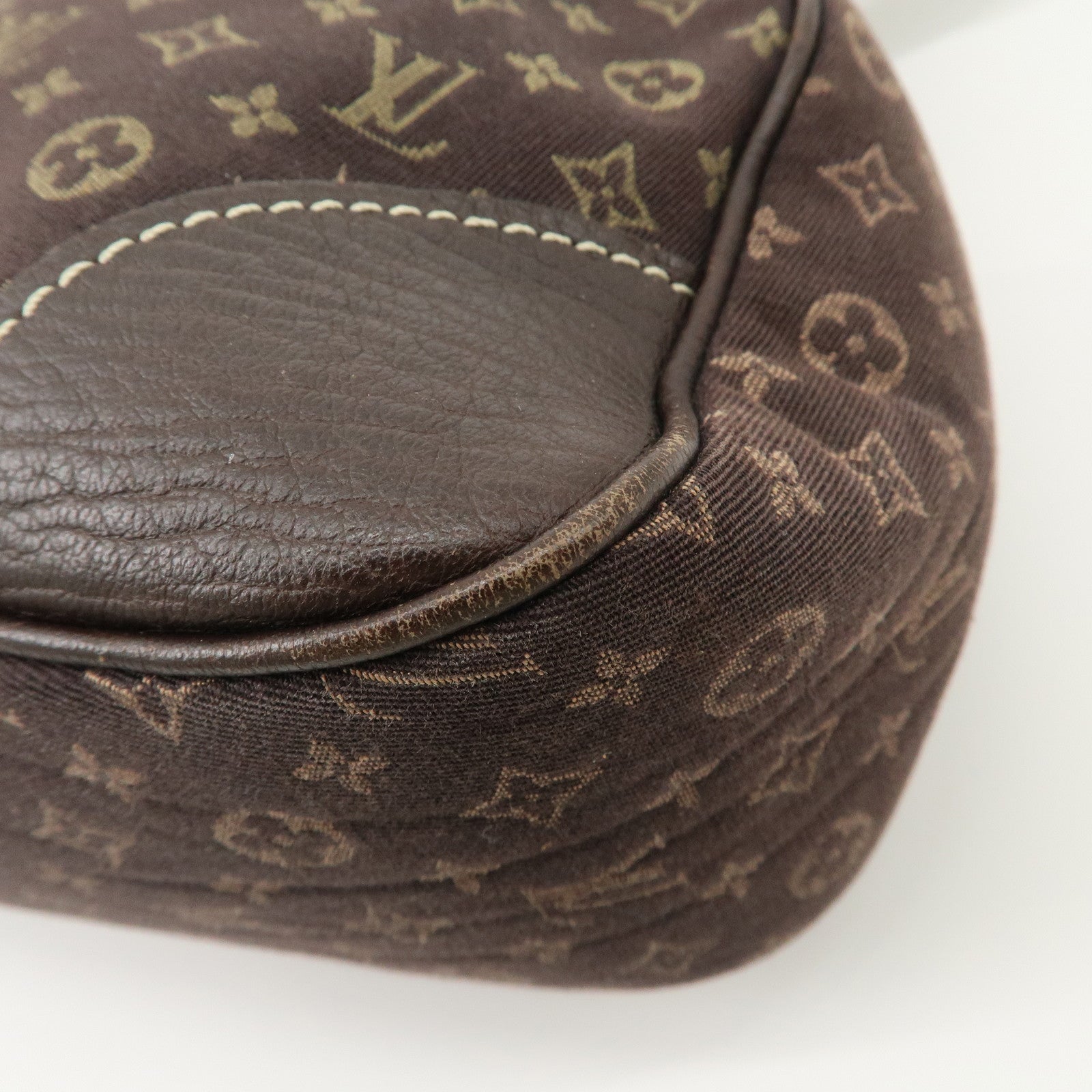 Louis Vuitton Monogram Mini Lin Boulogne Shoulder Bag Ebene M95225 Used