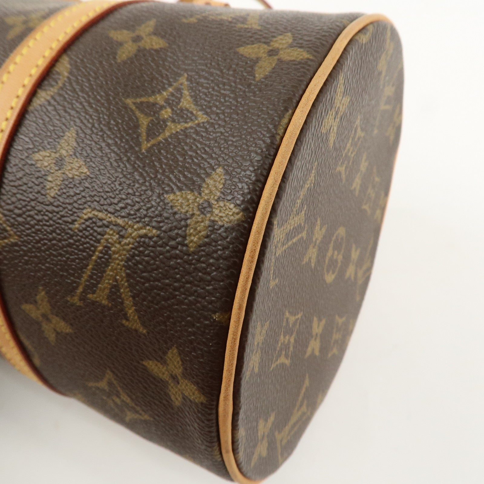 Louis Vuitton Monogram Papillon 30 Hand Bag New Style Brown M51385 Used
