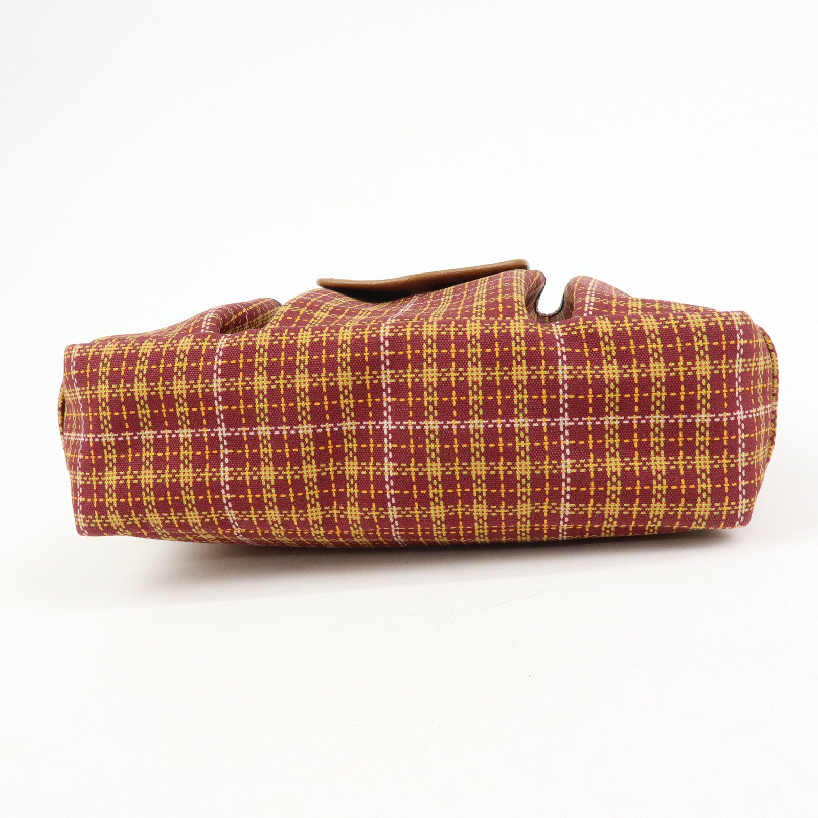 GUCCI Children’s Canvas Leather Tote Bag Bordeaux Brown 628150