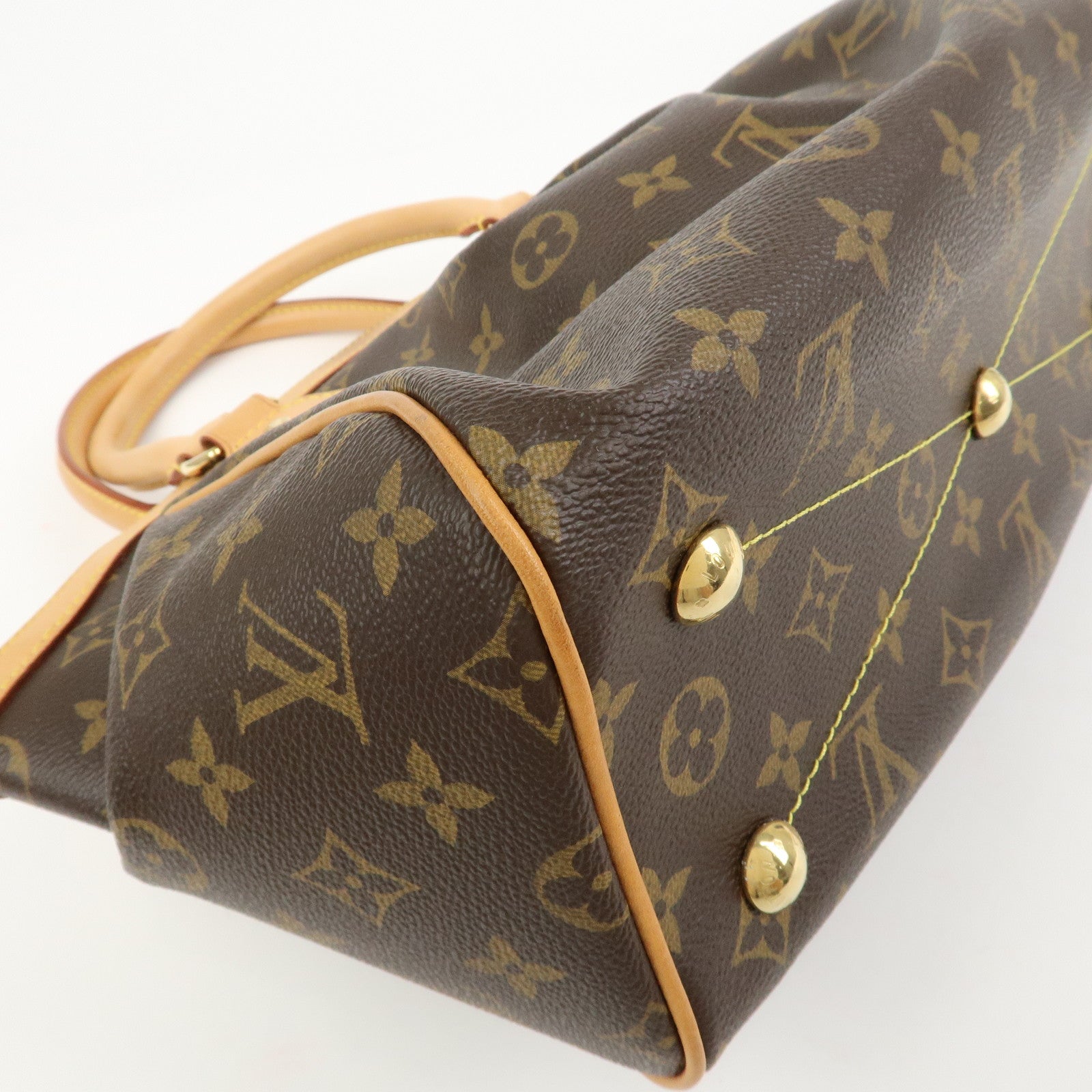 Louis Vuitton Monogram Tivoli PM Hand Bag Shoulder Bag Brown M40143