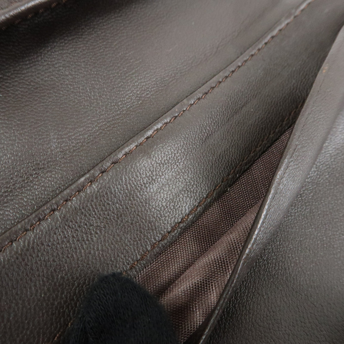 BOTTEGA VENETA Intrecciato Leather Bi-fold Long Wallet Brown