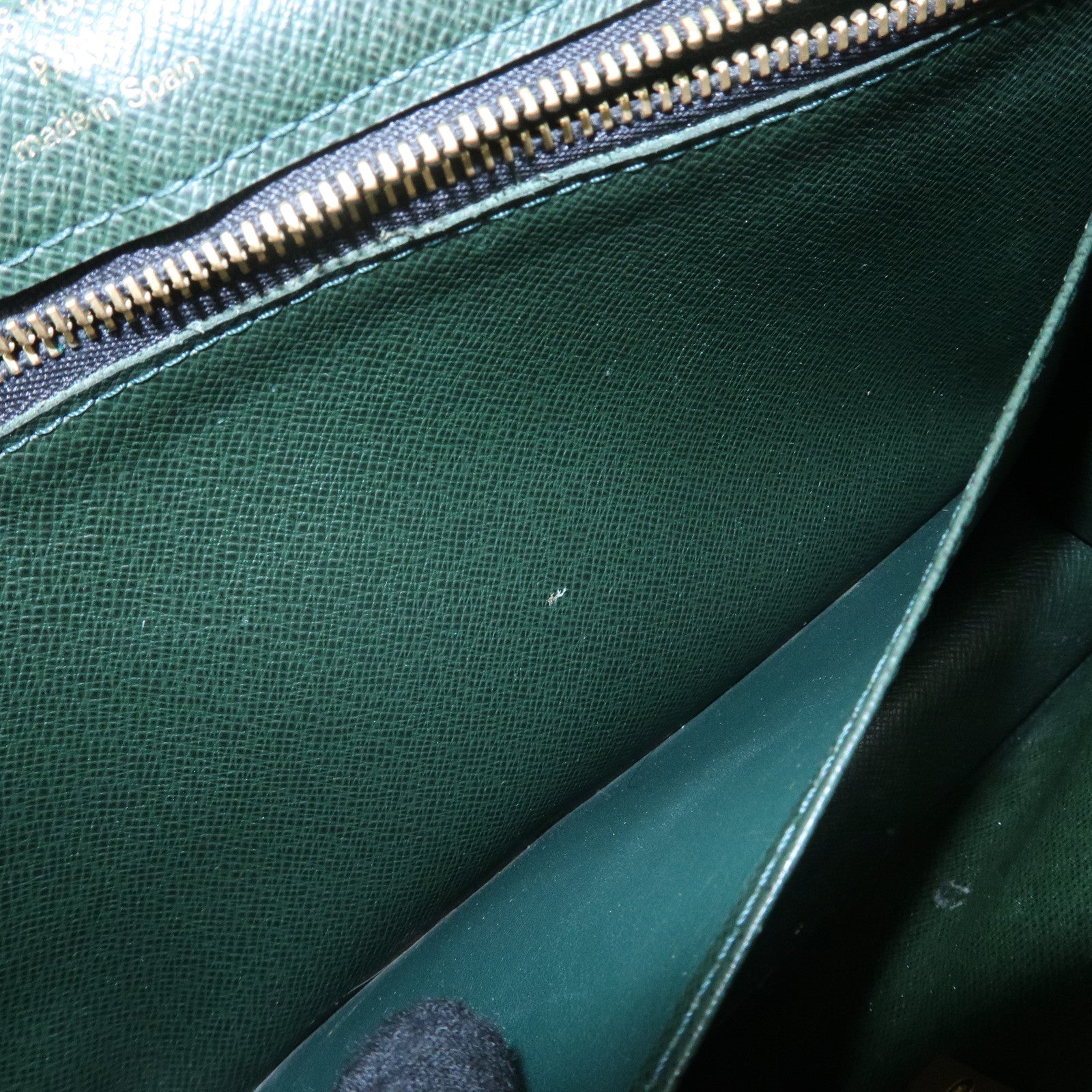 Louis Vuitton Taiga Leather Selenga Clutch Bag Epicea M30784 Used