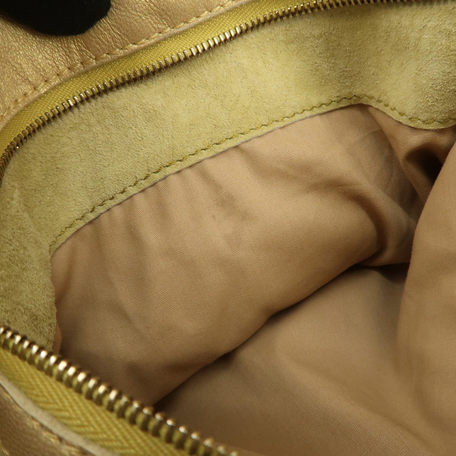 BOTTEGA VENETA Intrecciato Shoulder Bag Hand Bag Green Gold