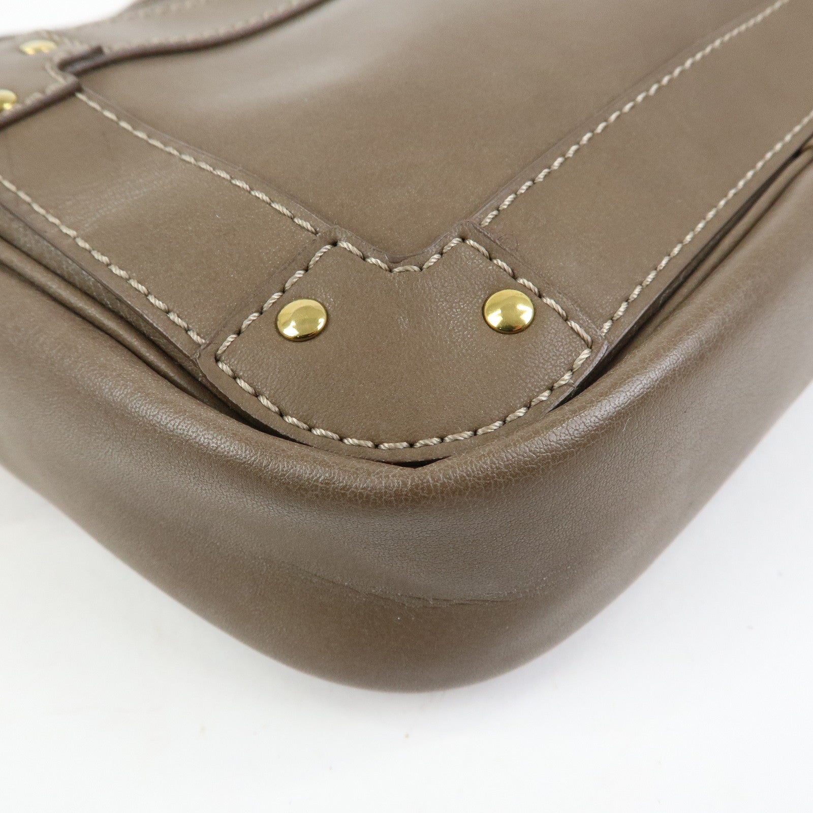Chloe Eden Leather Tassel Shoulder Bag Crossbody Bag Brown