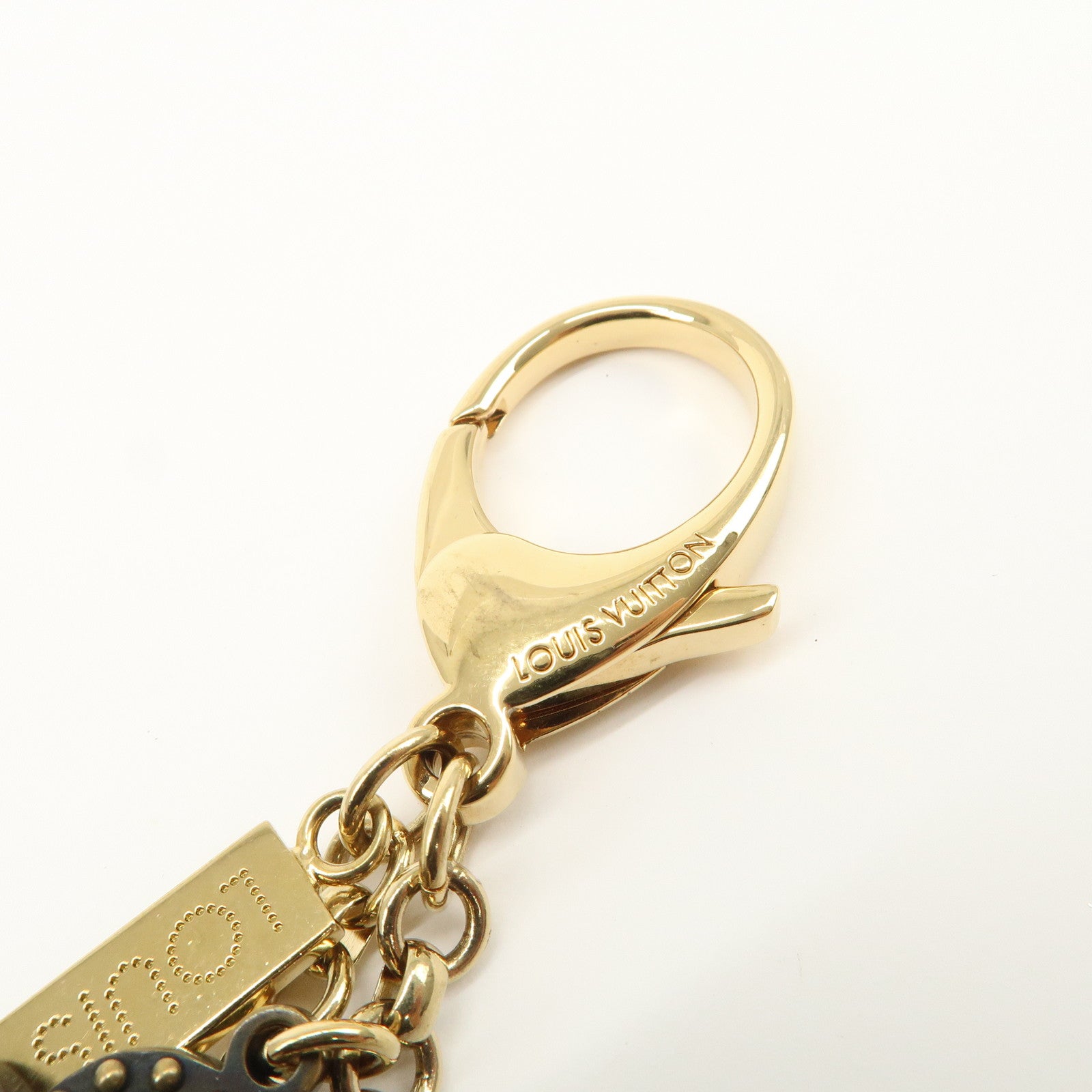 Louis Vuitton Monogram Bijoux Sac Tapage Bag Charm Gold M66350
