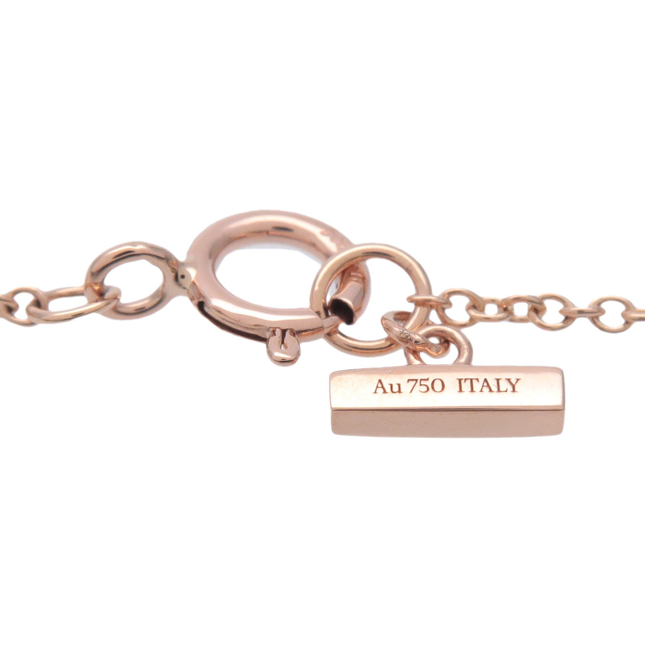 Tiffany & Co T to Circle Shell Necklace K18 750PG Rose Gold