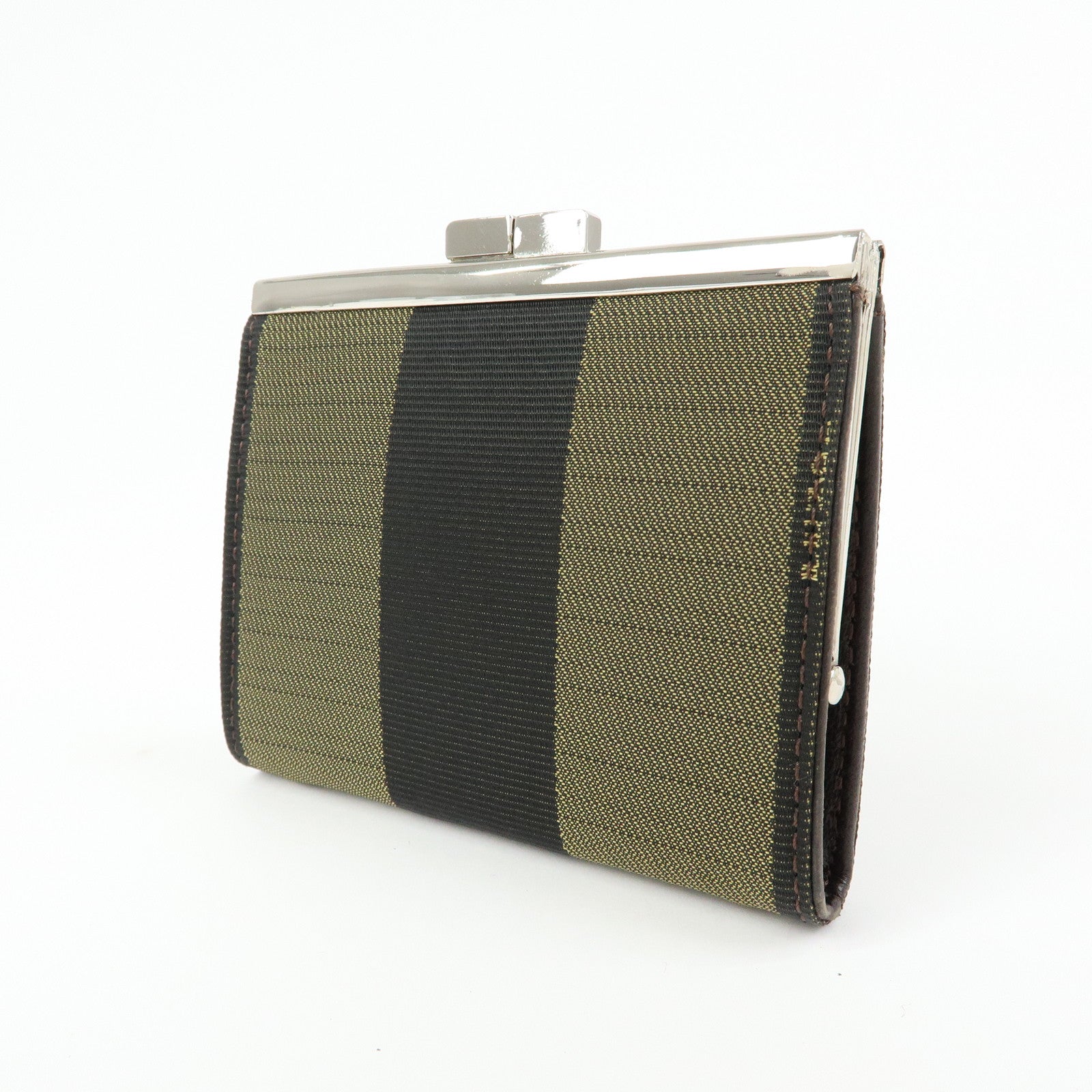 FENDI Canvas Coin Case Coin Purse Brown 2261‑30826‑099