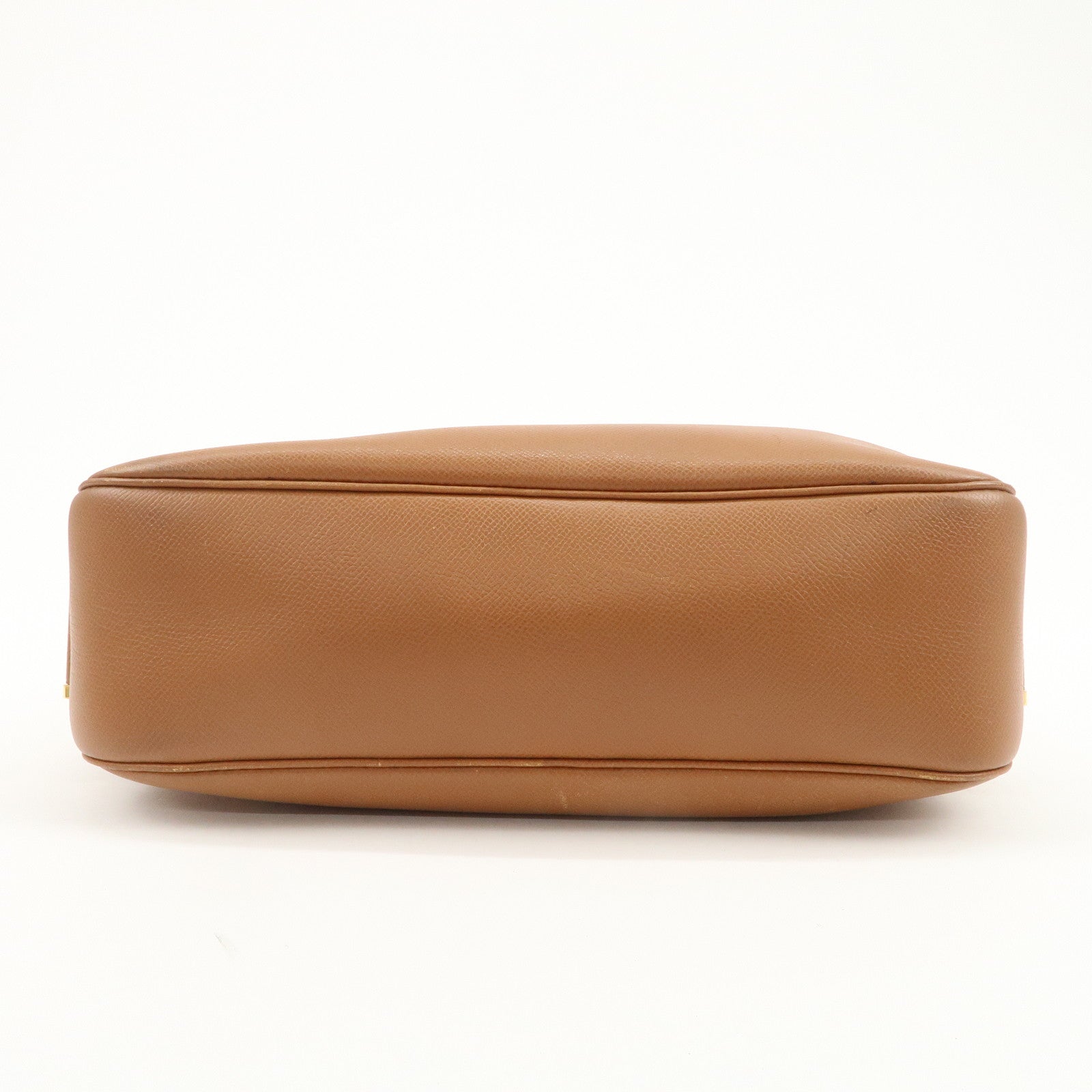 HERMES Sac Courchevel Leather Shoulder Bag A Stamped Gold