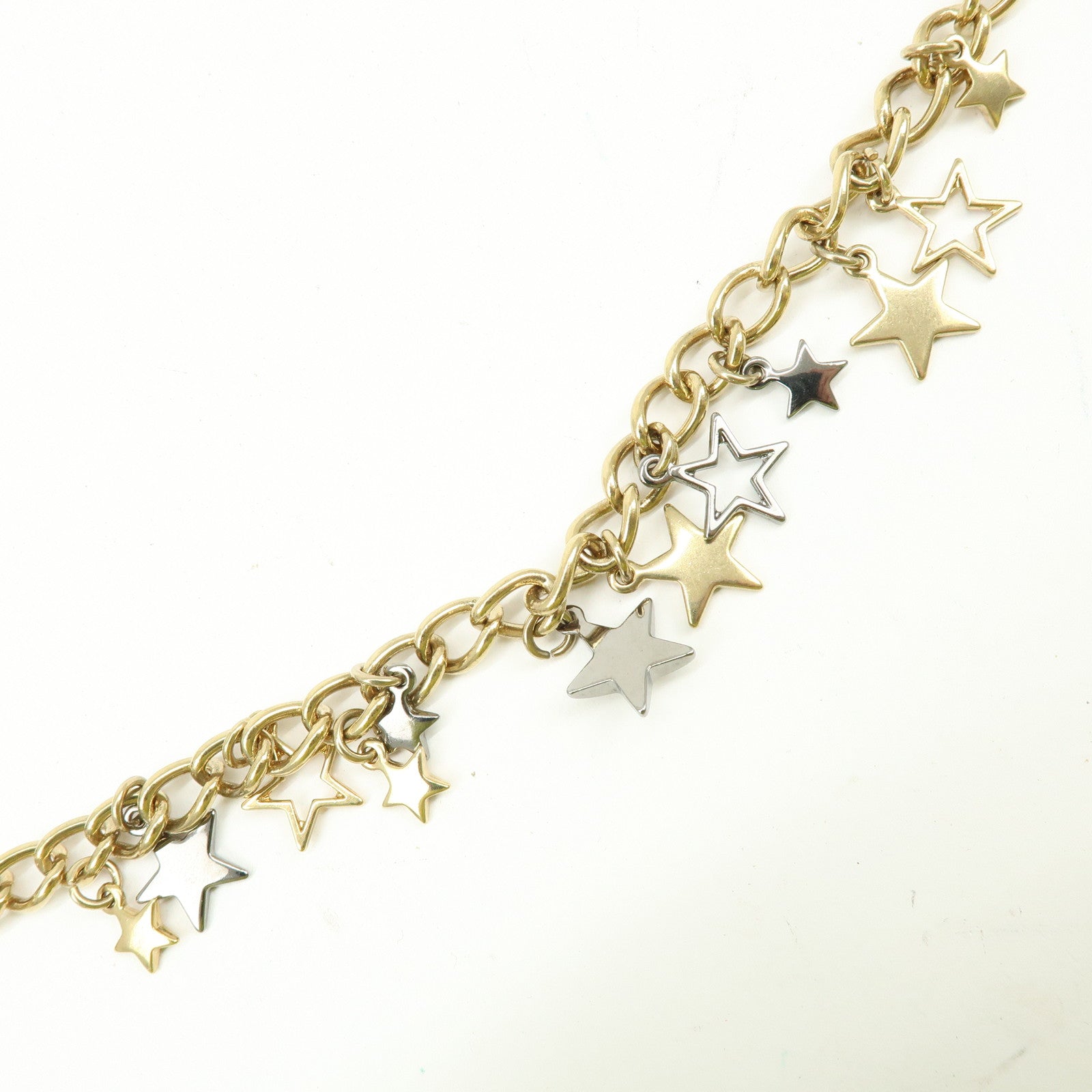 DOLCE & GABBANA Leather Chain Shoulder Coin Case Star Purple Gold