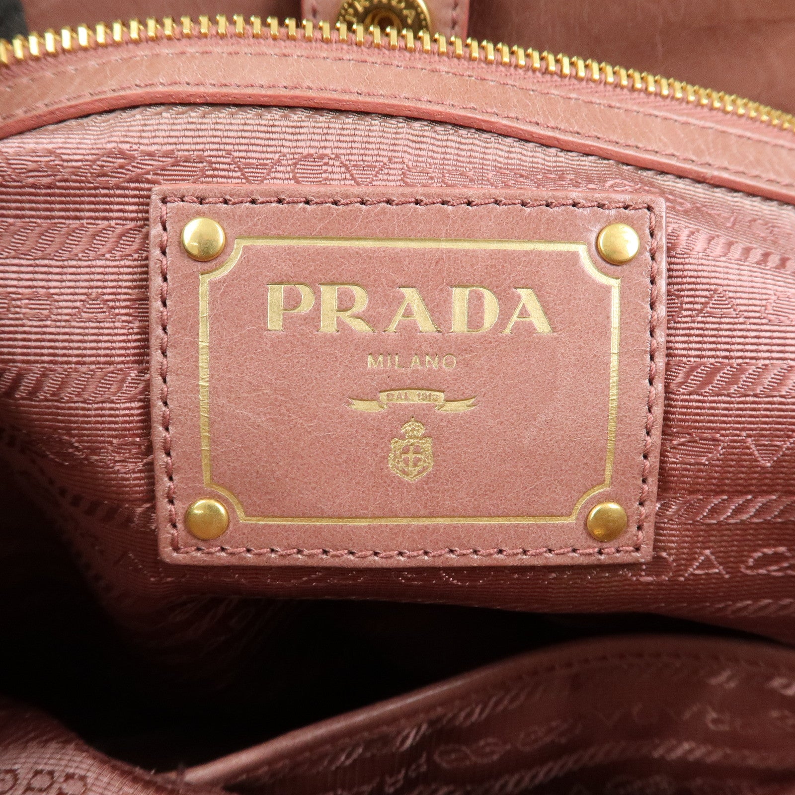 PRADA Leather 2Way Hand Bag Shoulder Bag Pink BN2324