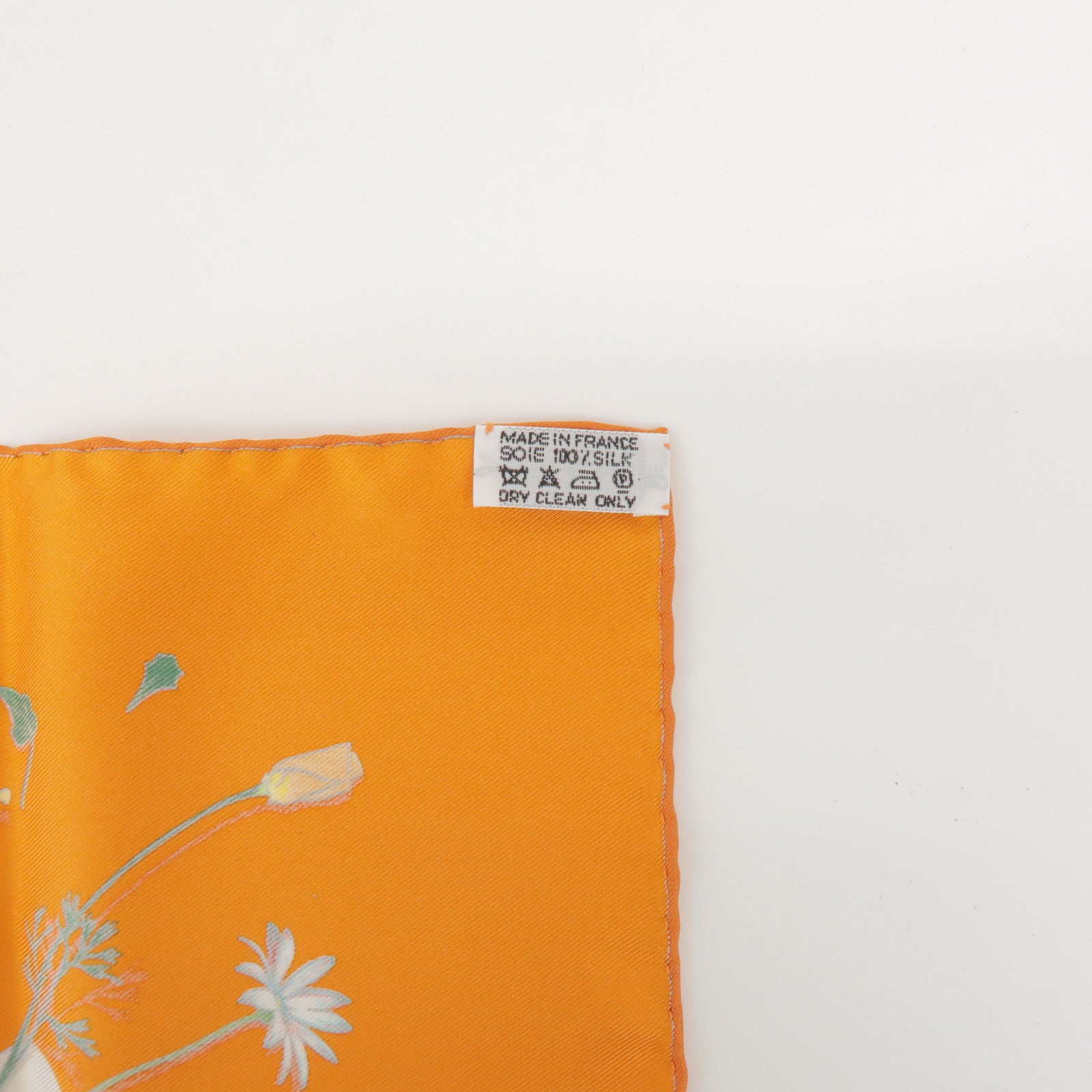 HERMES Carre 45 Set of 2 Silk 100% Scarf Light Pink Orange