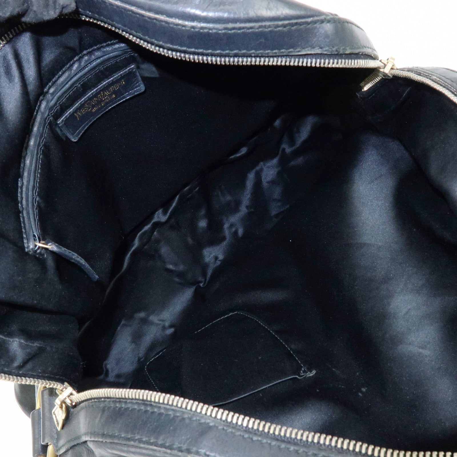 SAINT LAURENT PARIS MUSE Leather Hand Bag Shoulder Bag Black 153959