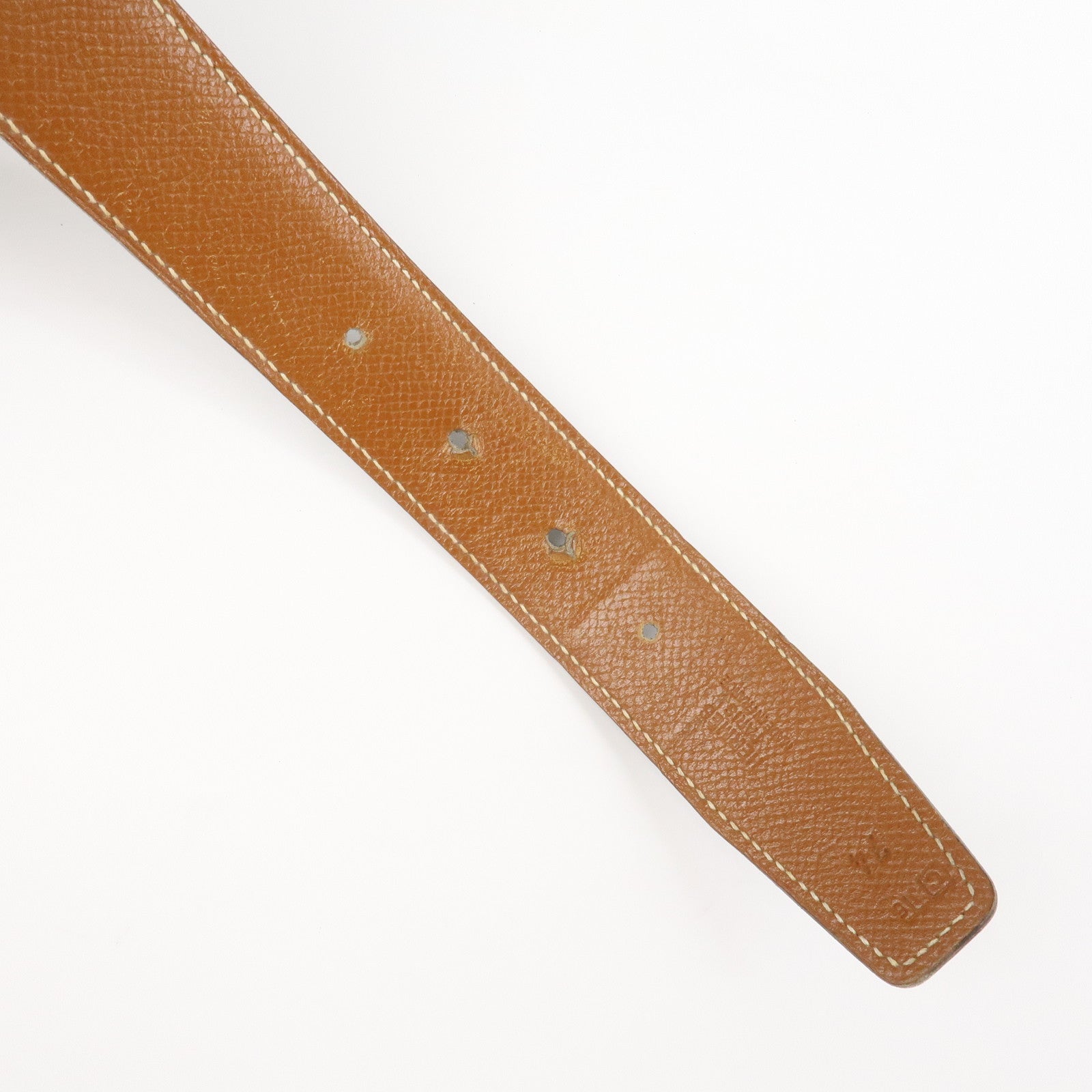 HERMES Leather H Buckle Reversible Constance Belt C Stamped