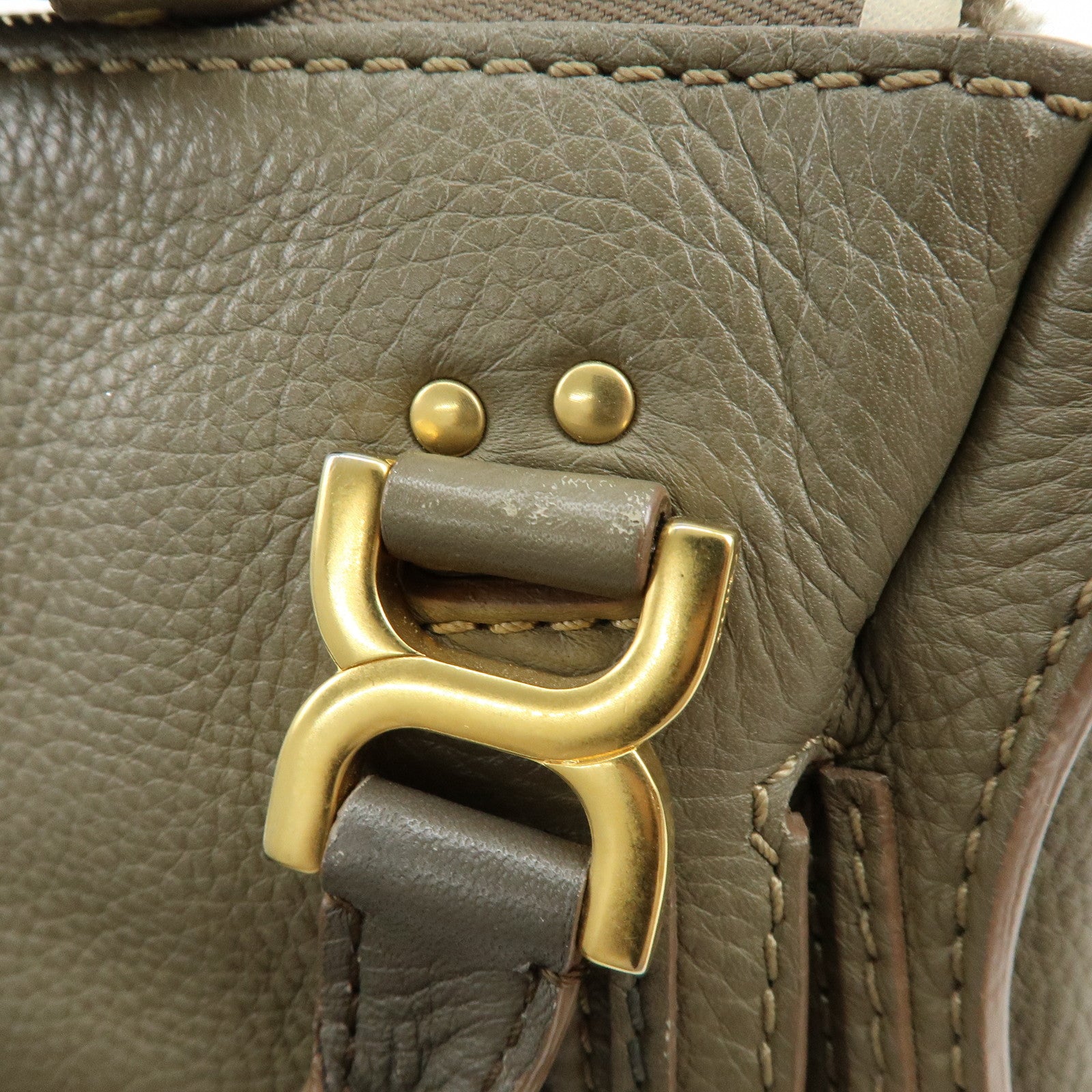 Chloe Mercy Leather 2Way Bag Shoulder Bag Brown