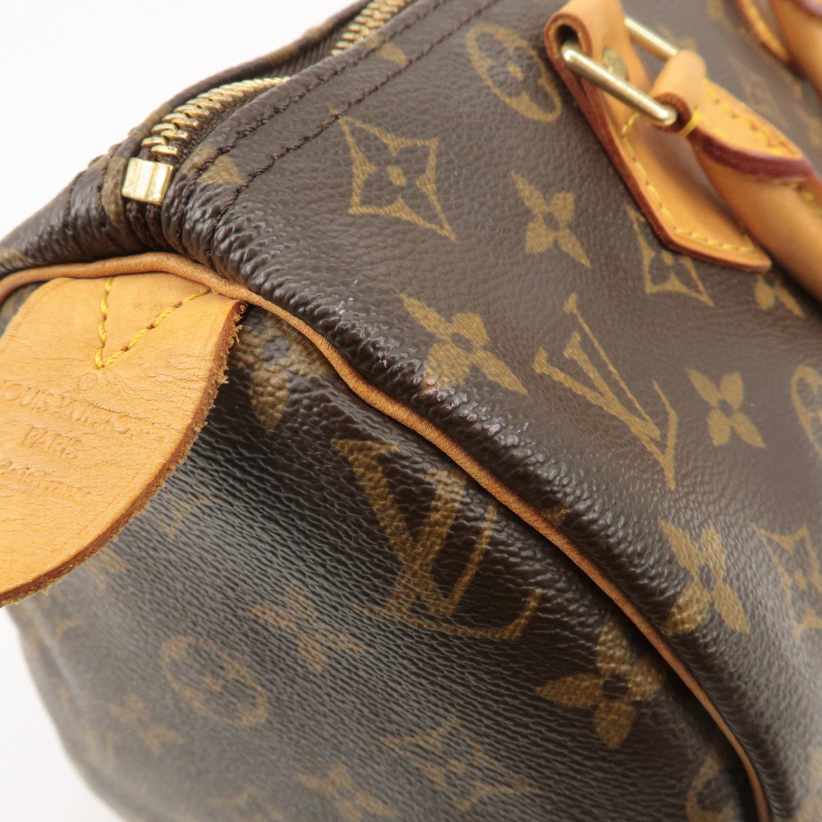 Louis Vuitton Monogram Speedy 30 Hand Bag Boston Bag M41526 Used