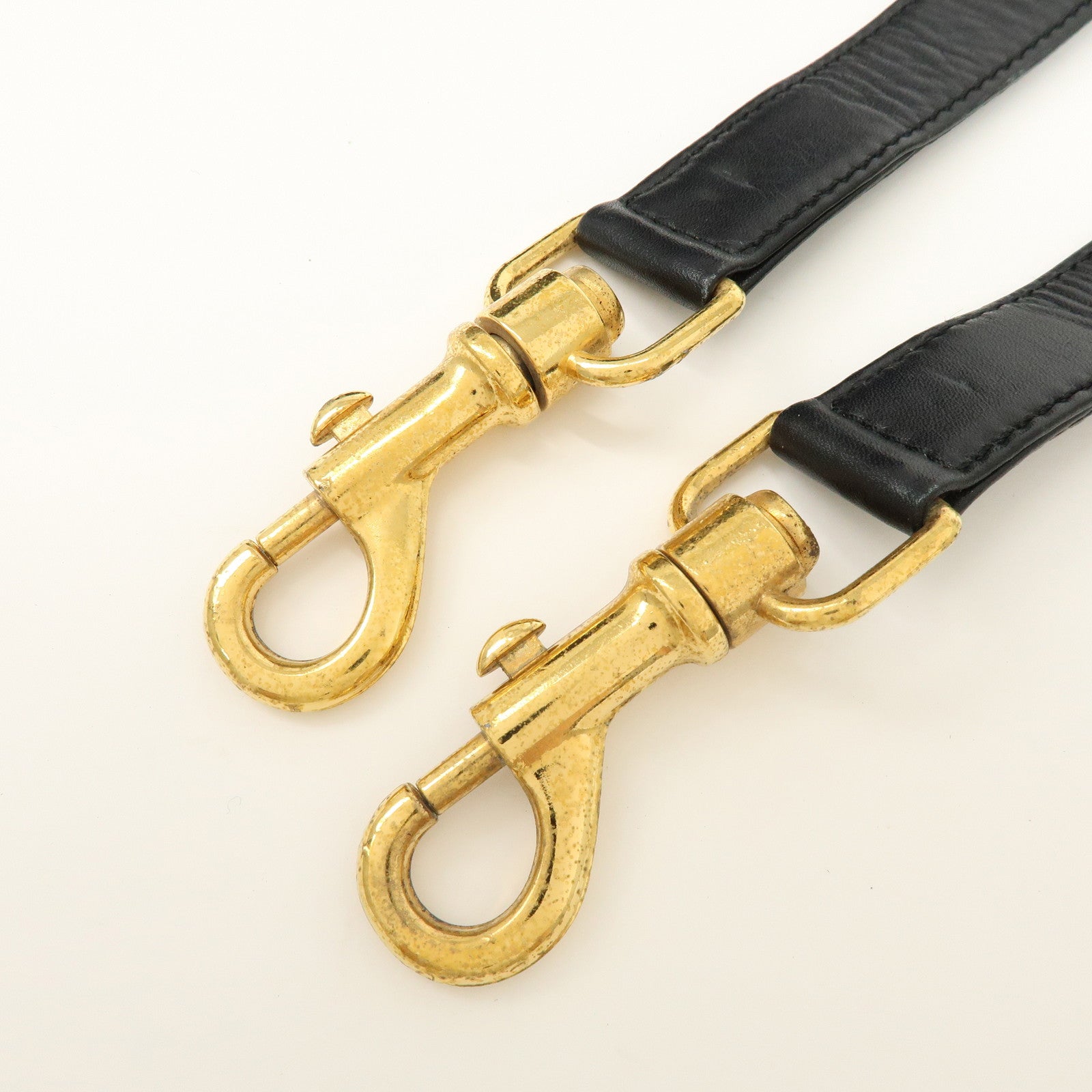 LOEWE Logo Anagram Calf Leather 2Way Hand Shoulder Bag Black