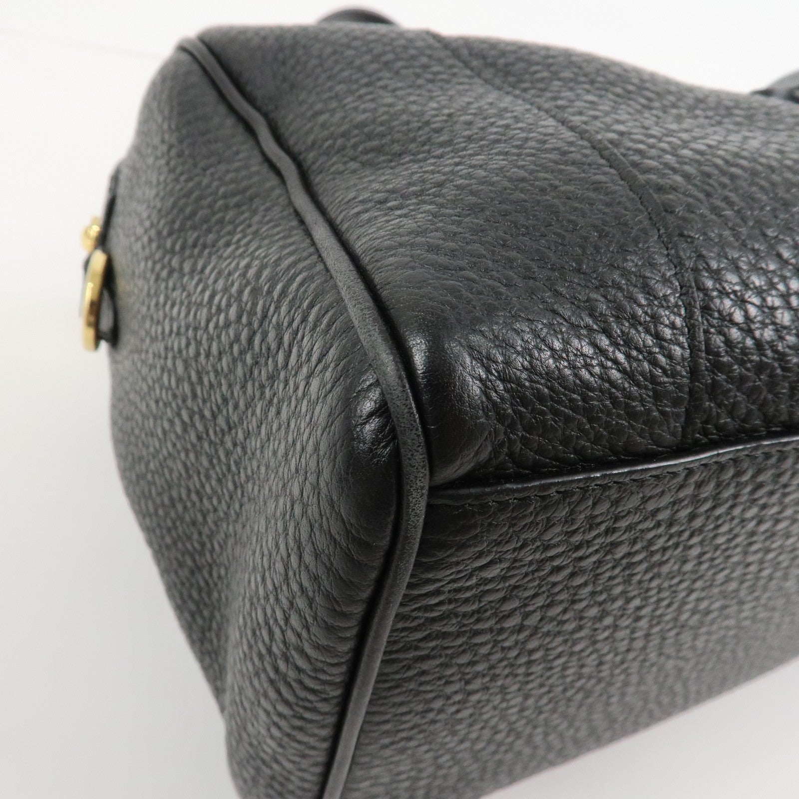 LOEWE Anagram Leather Amazona Fusta 2Way Shoulder Bag Black