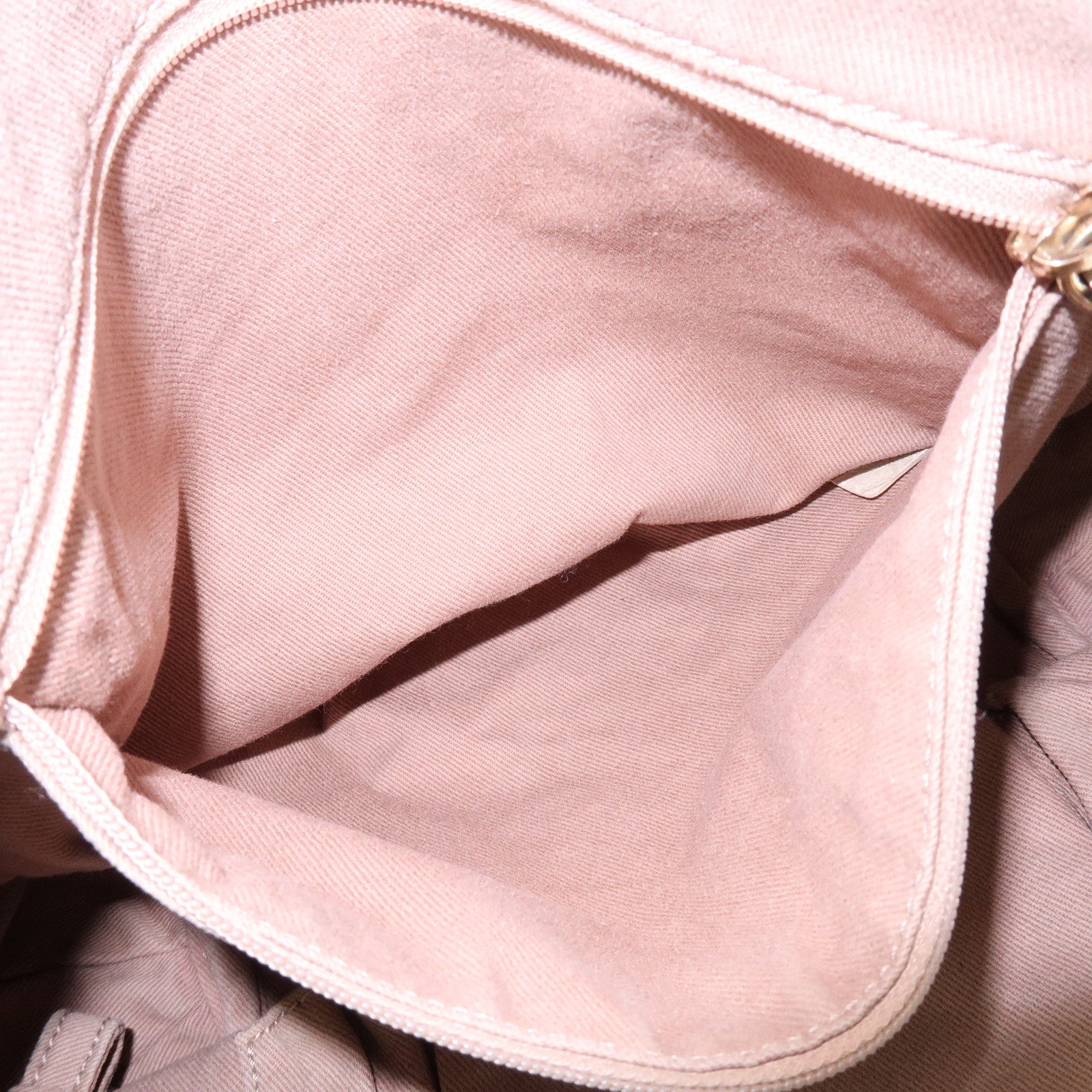 CELINE Macadam Bittersweet Canvas Leather Shoulder Bag Beige Ivory