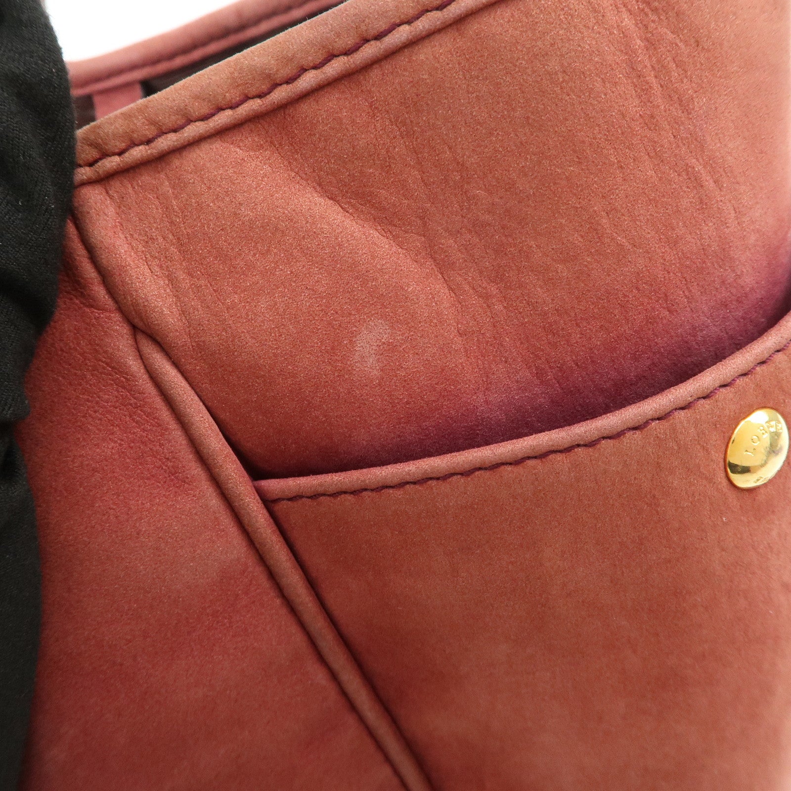 LOEWE Heritage Suede Tote Bag Shoulder Bag Brown