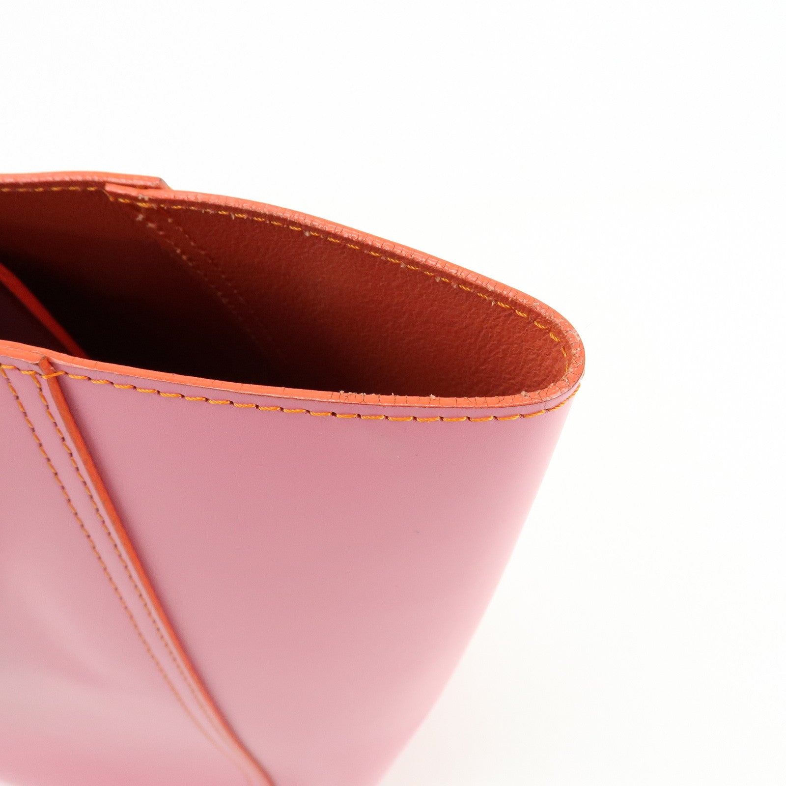 LOEWE Leather Tote Bag Shoulder Bag Hand Bag PInk