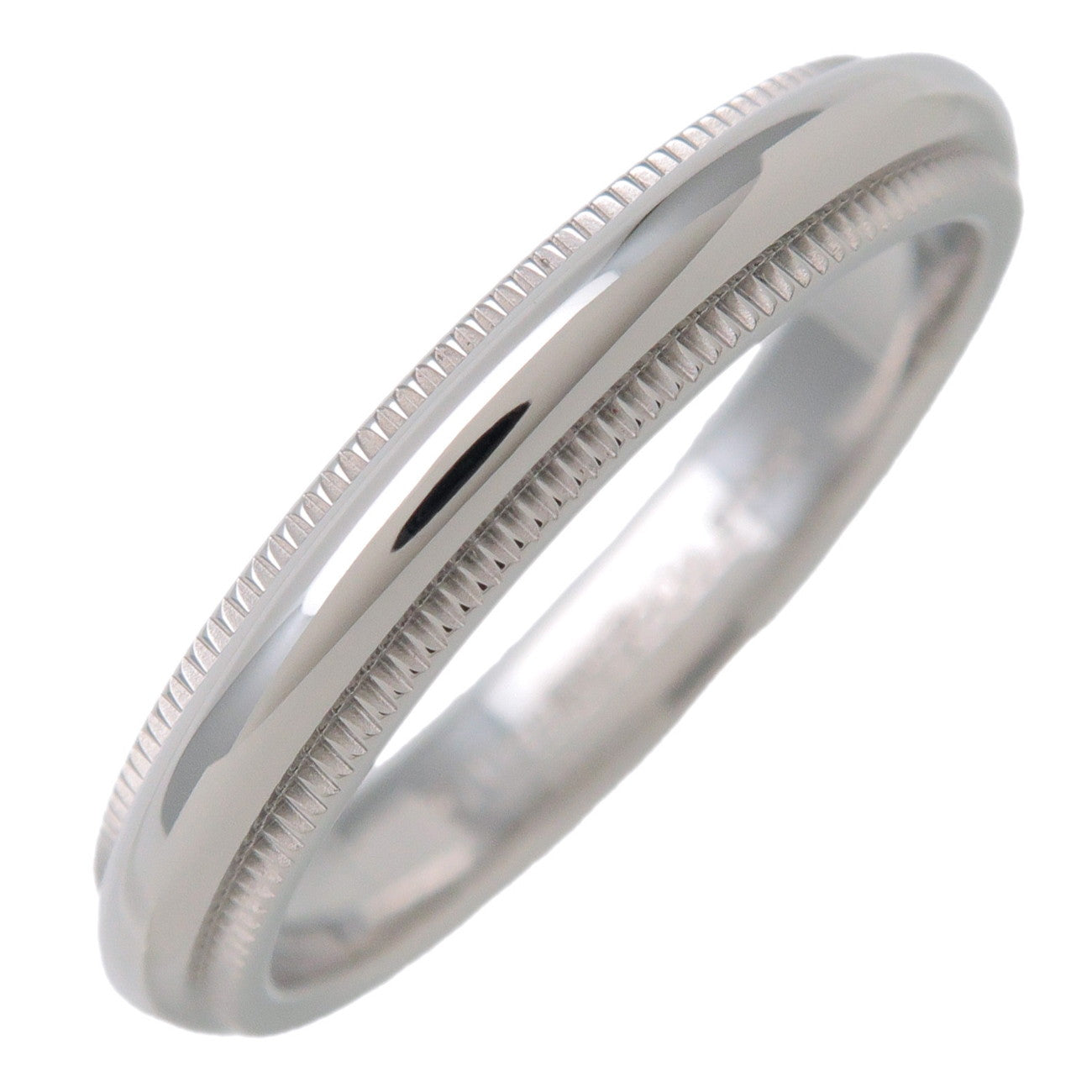 Tiffany & Co Milgrain Band Ring SV950 Silver US4.75-5 EU49 HK10.5