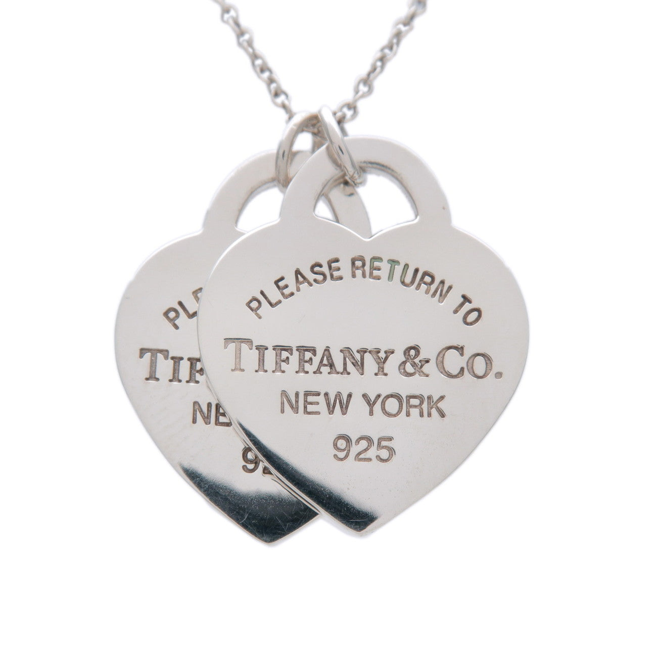 Tiffany&Co. Return to Tiffany Double Heart Tag Small Necklace SV925