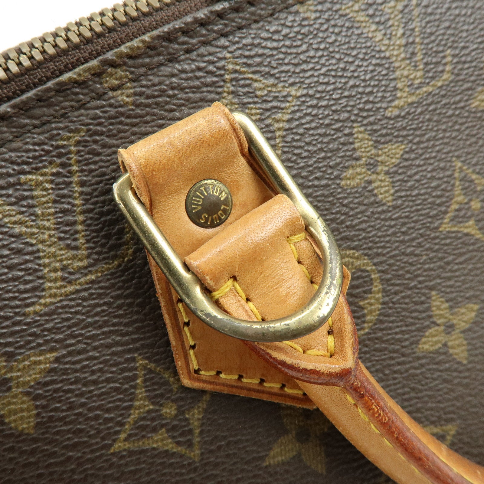 Louis Vuitton Monogram Alma Hand Bag Brown M51130
