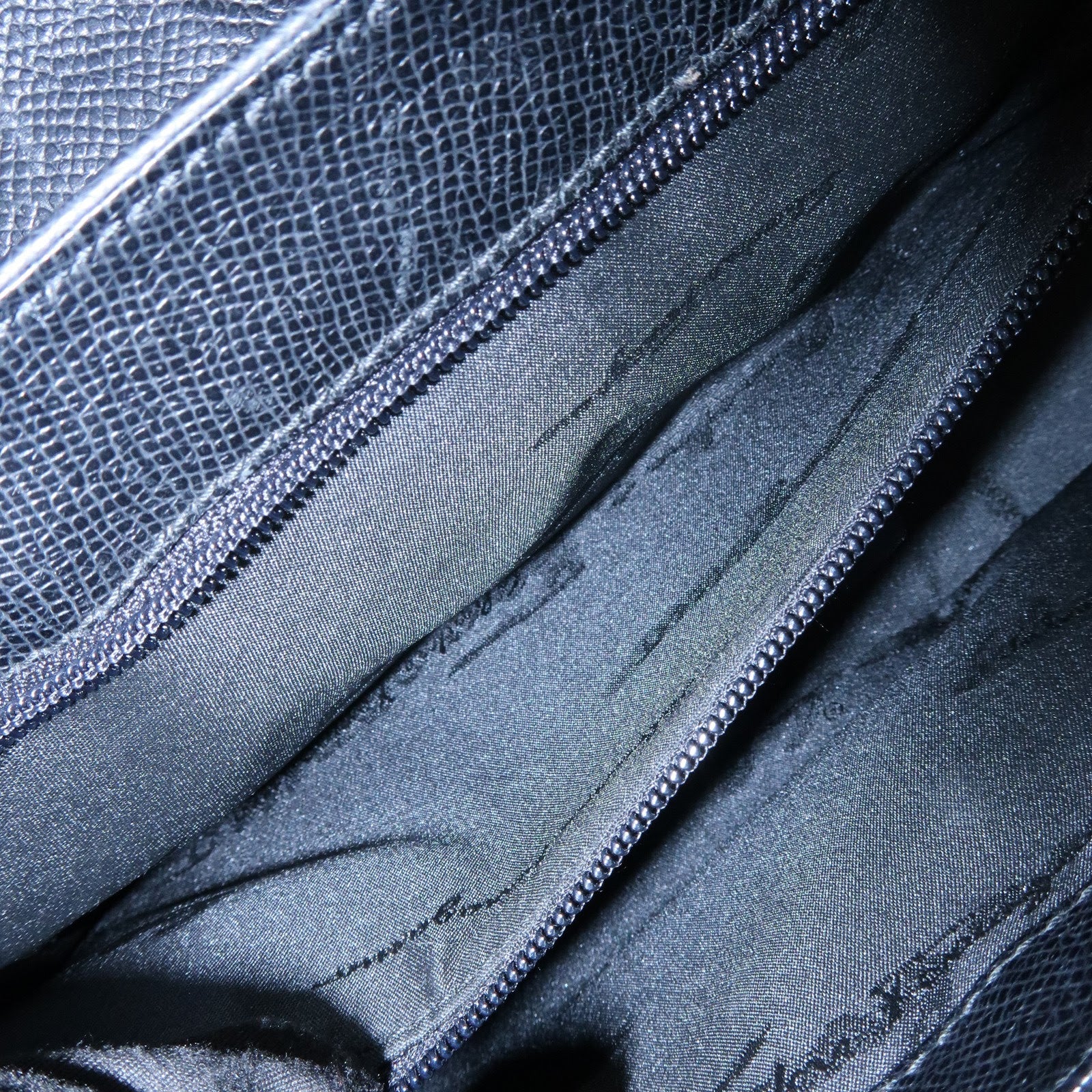 Ferragamo Leather Shoulder Bag Hand Bag Black