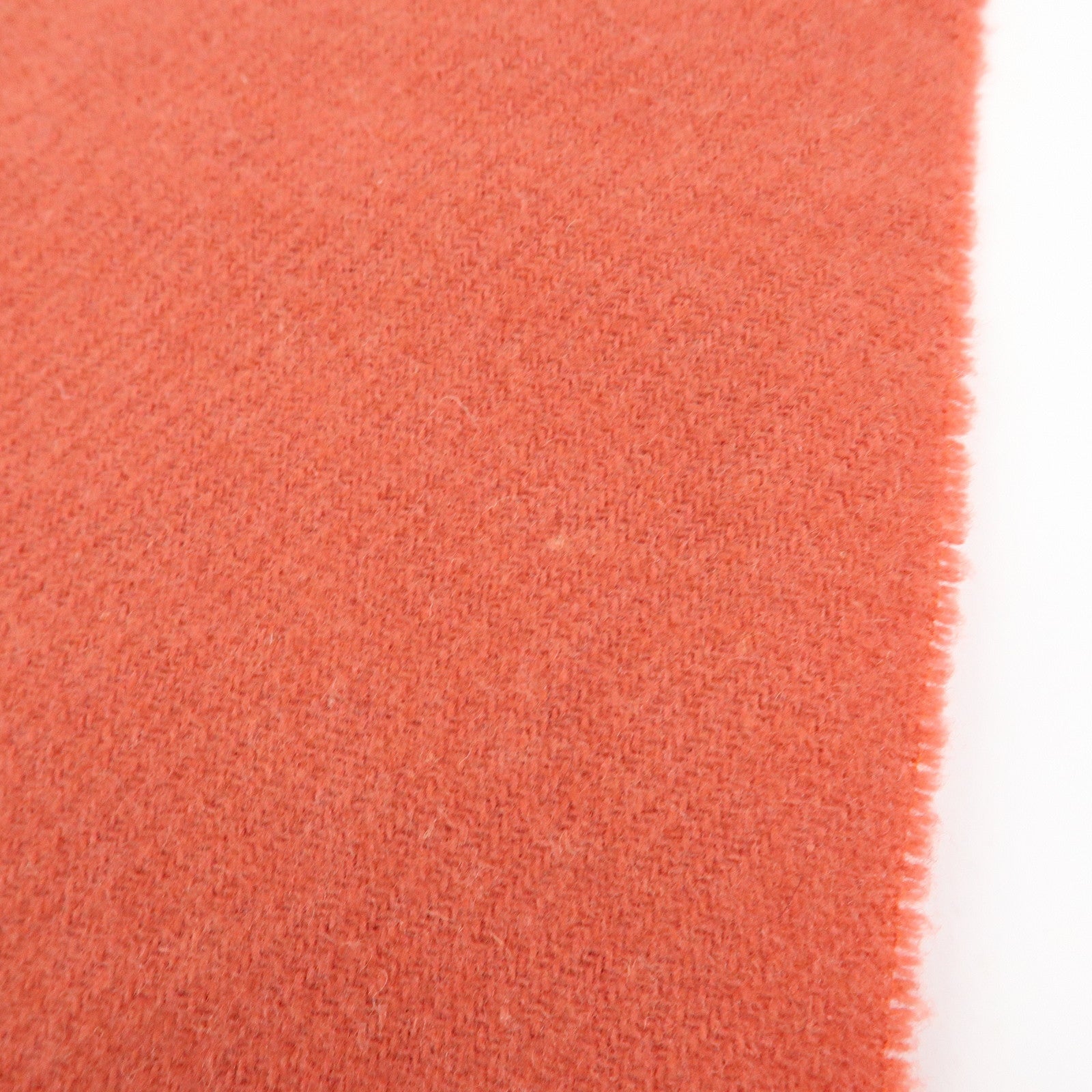 Christian Dior Logo Wool Cashmere Fringe Scarf Red