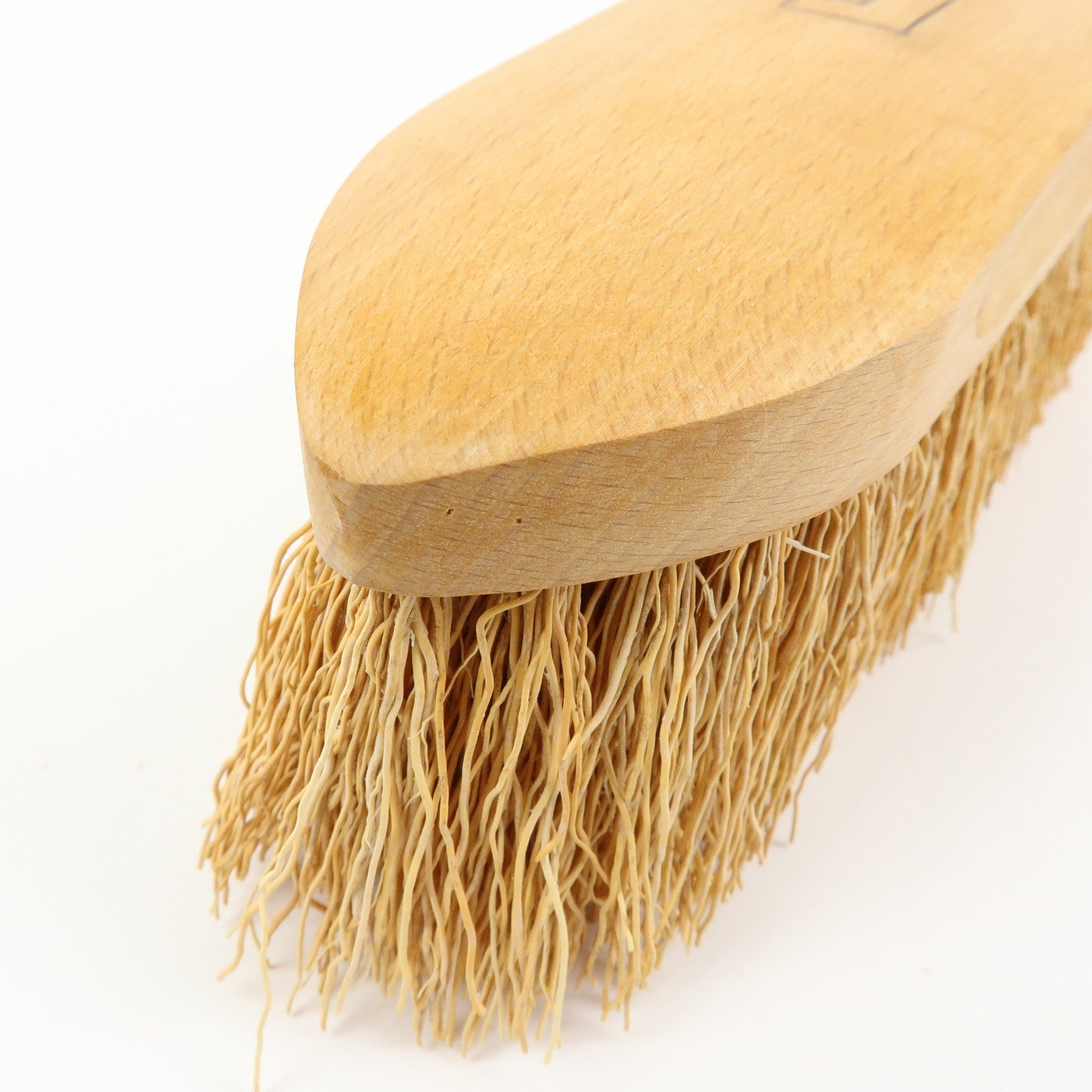 HERMES Logo Wood Horse Brush Grooming Brush Natural