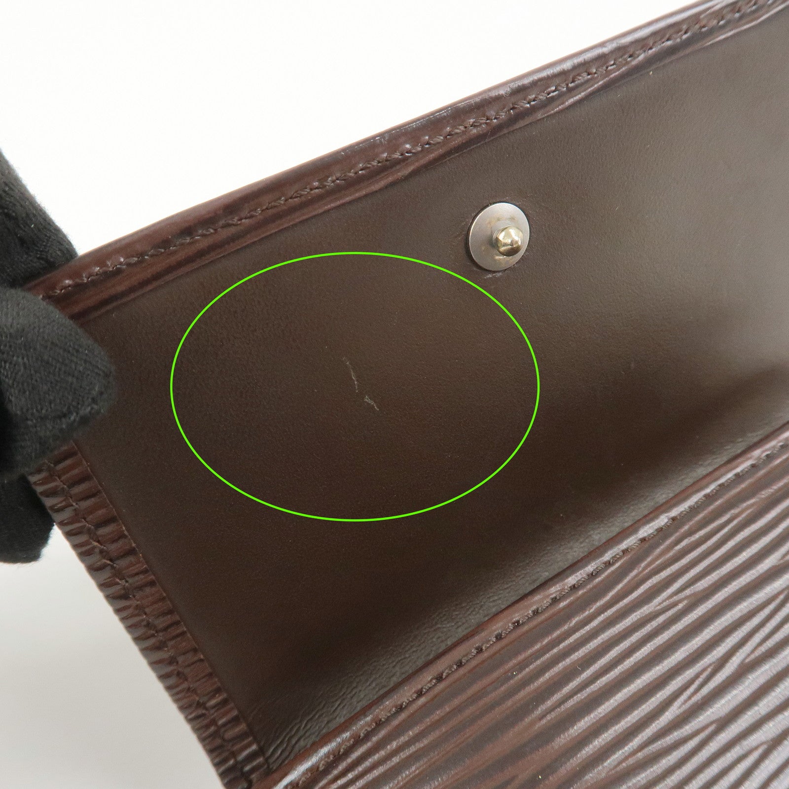 Louis Vuitton Epi Porte Monnaie Billets Carte Credit Mocha M6348D