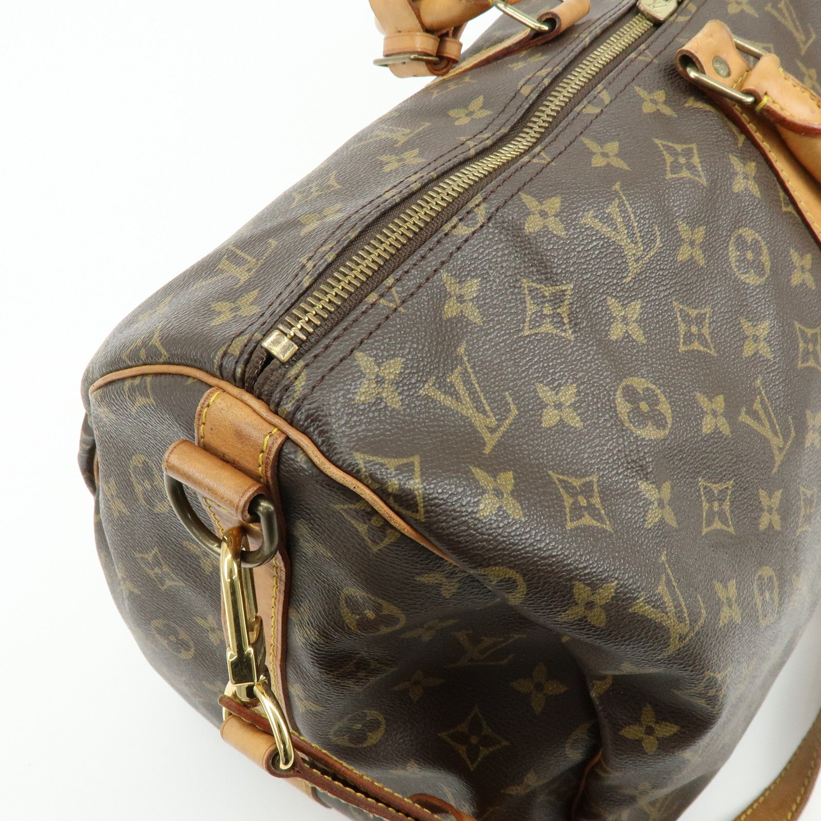 Louis Vuitton Monogram Keep All Bandouliere 55 Boston Bag M41414