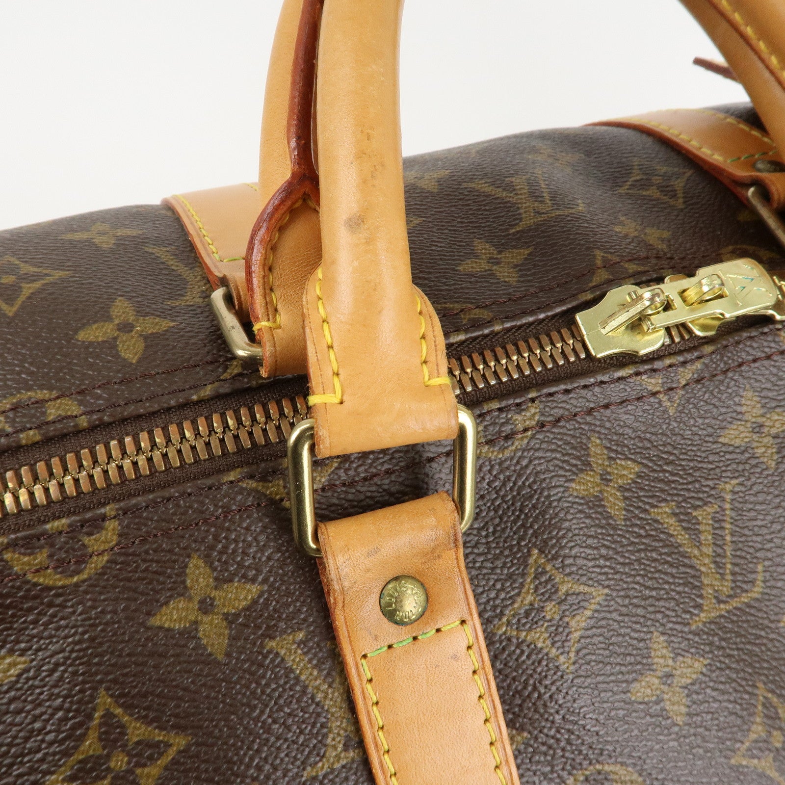 Louis Vuitton Monogram Keep All Bandouliere 55 Boston Bag M41414 Used