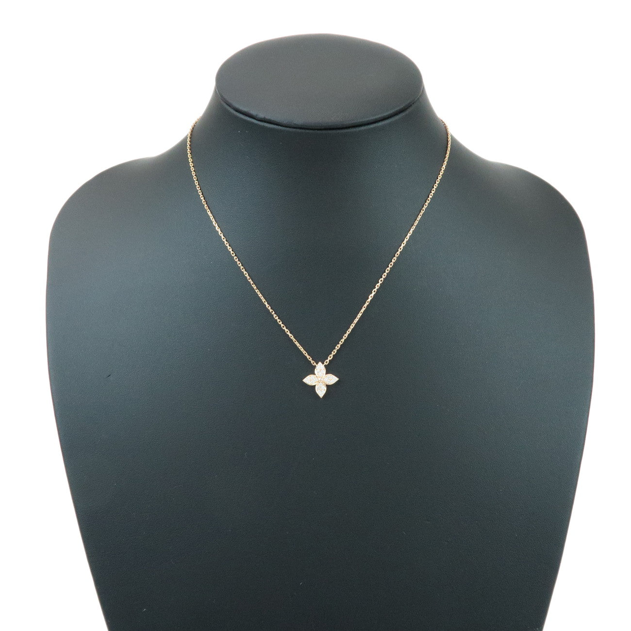 Louis Vuitton Pendantif Star Blossom Diamond Necklace 750PG Q93710