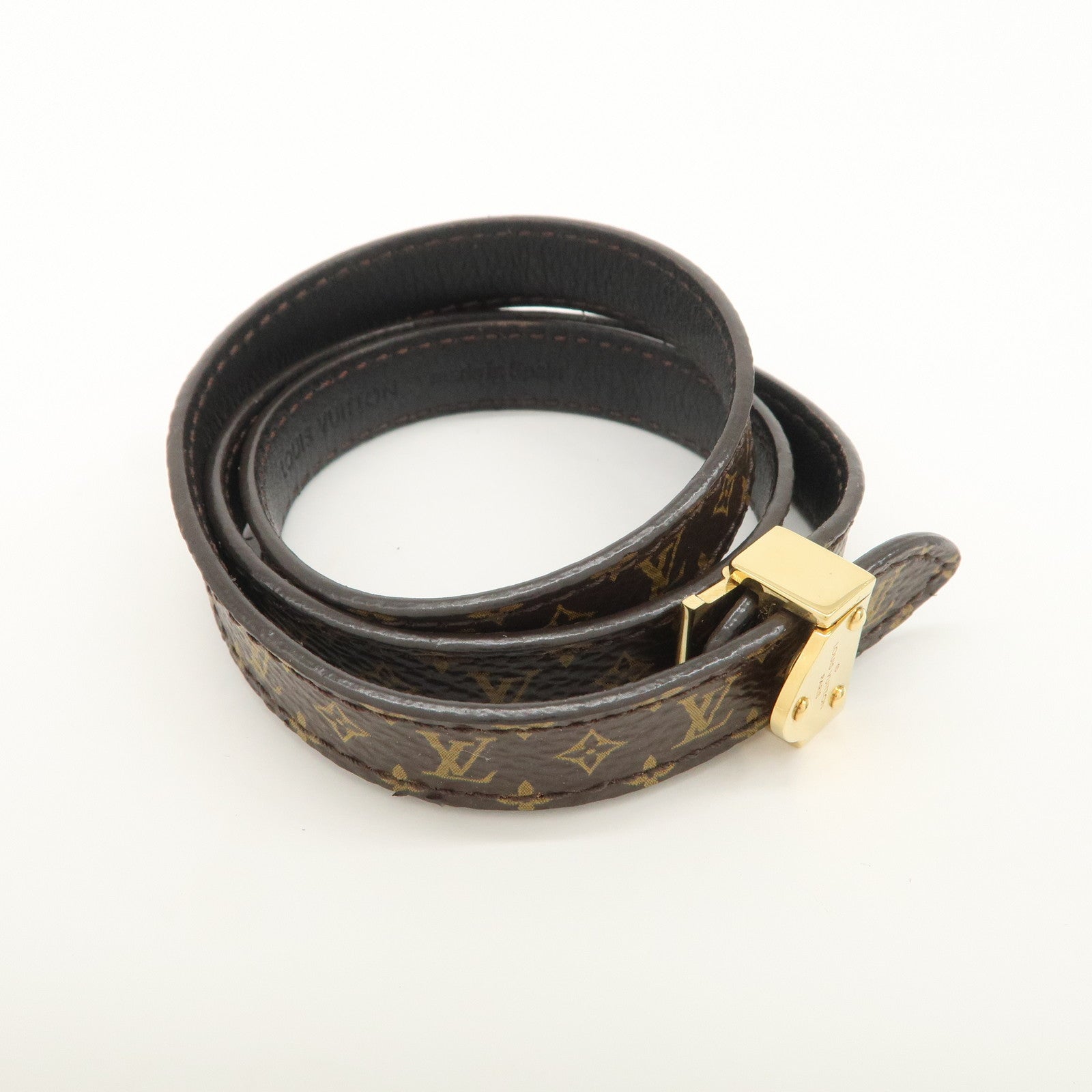 Louis Vuitton Monogram Canvas Box It Bracelet Brown M6740