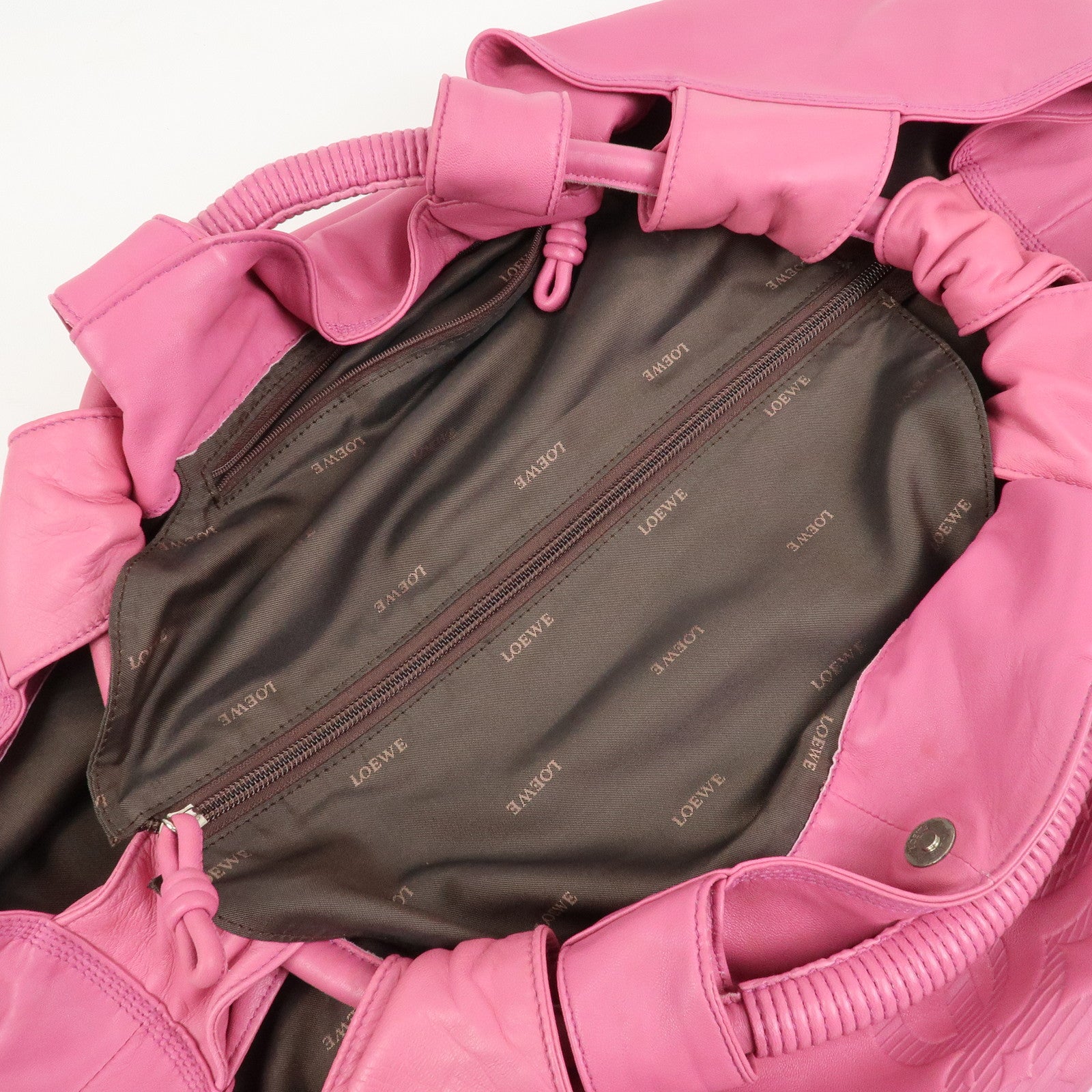 LOEWE Anagram Nappa Aire Leather Hand Bag Shoulder Bag Pink