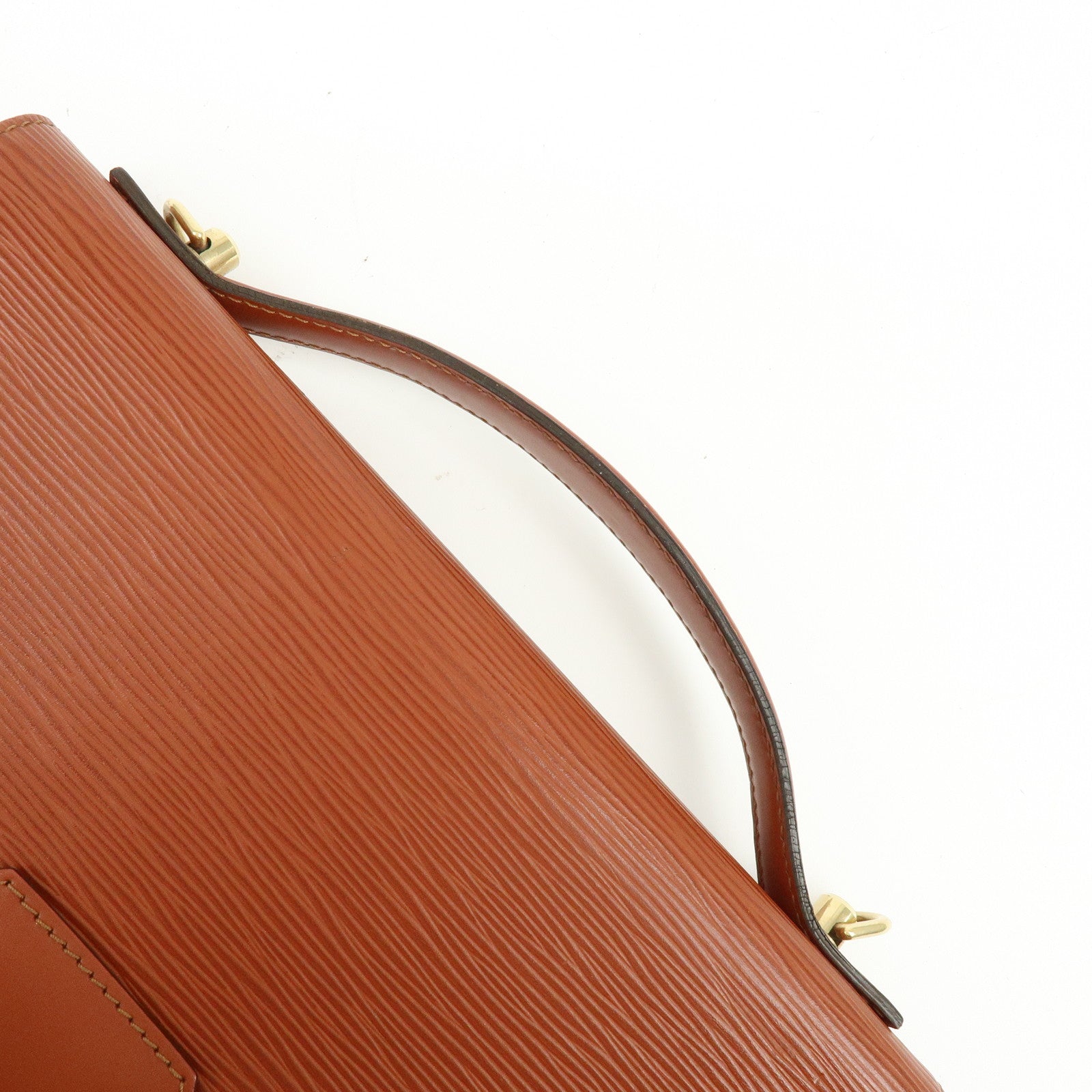 Louis Vuitton Epi Monceau 2way Bag Hand Bag Kenya Brown M52123