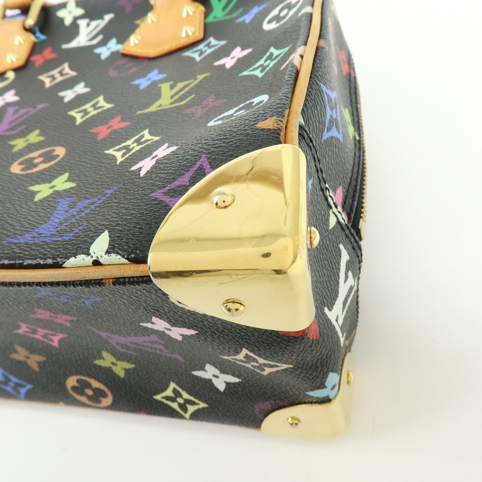 Louis Vuitton Monogram Trouville Multicolor Hand Bag Noir M92662