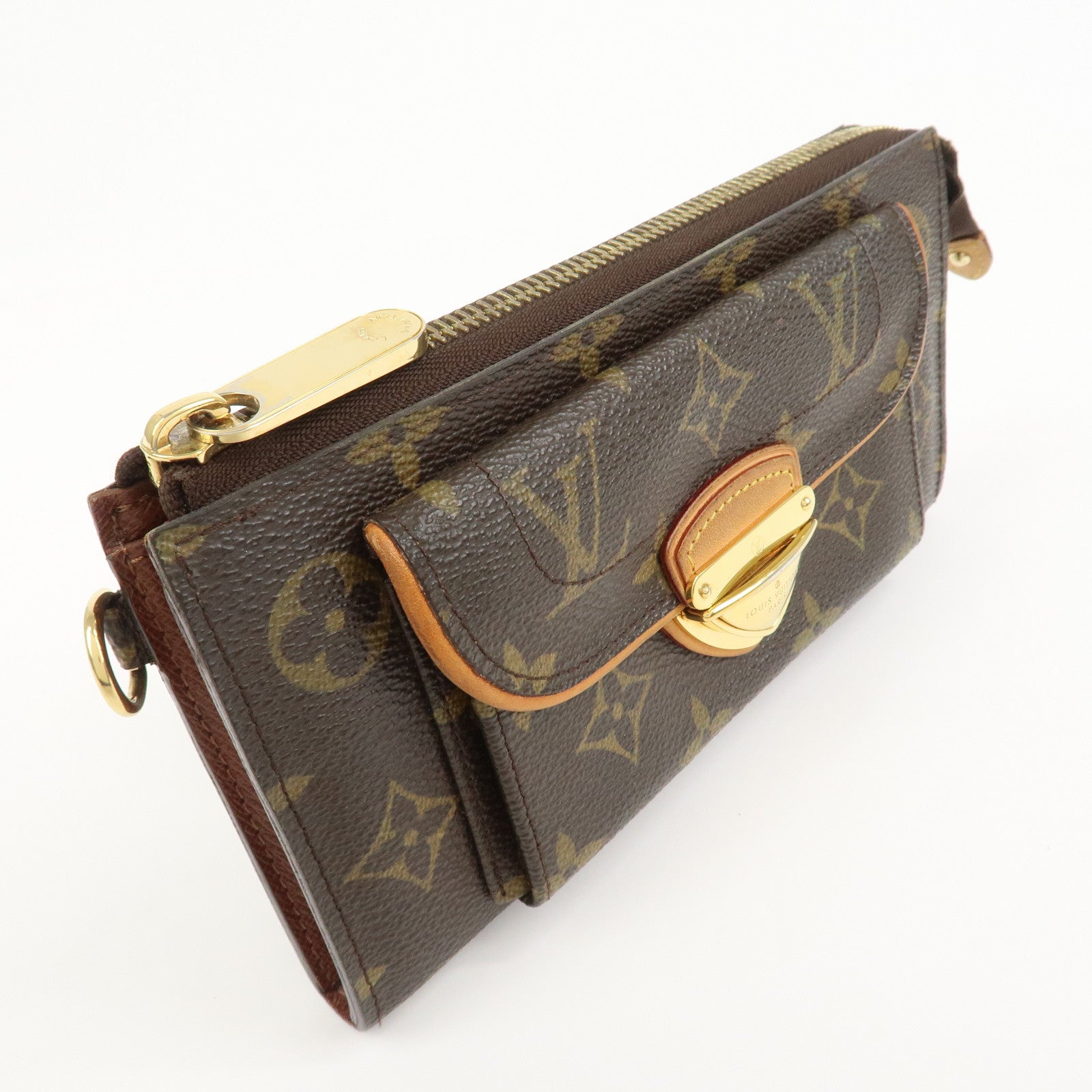 Louis Vuitton Monogram Portefeuille Astrid Long Wallet Brown M61781