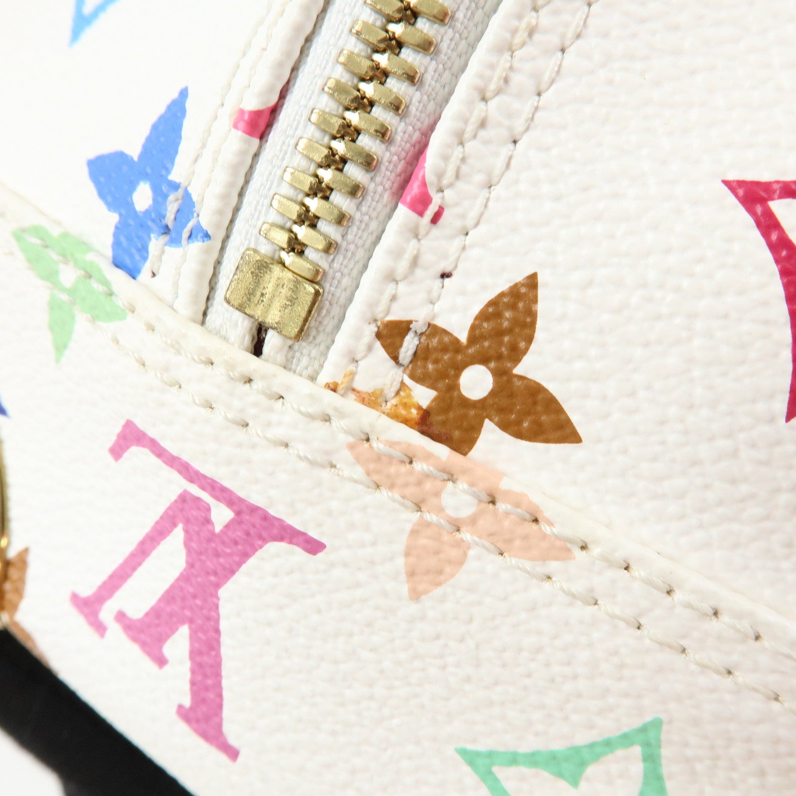 Louis Vuitton Monogram Multicolor Trouville Hand Bag Blanc M92663