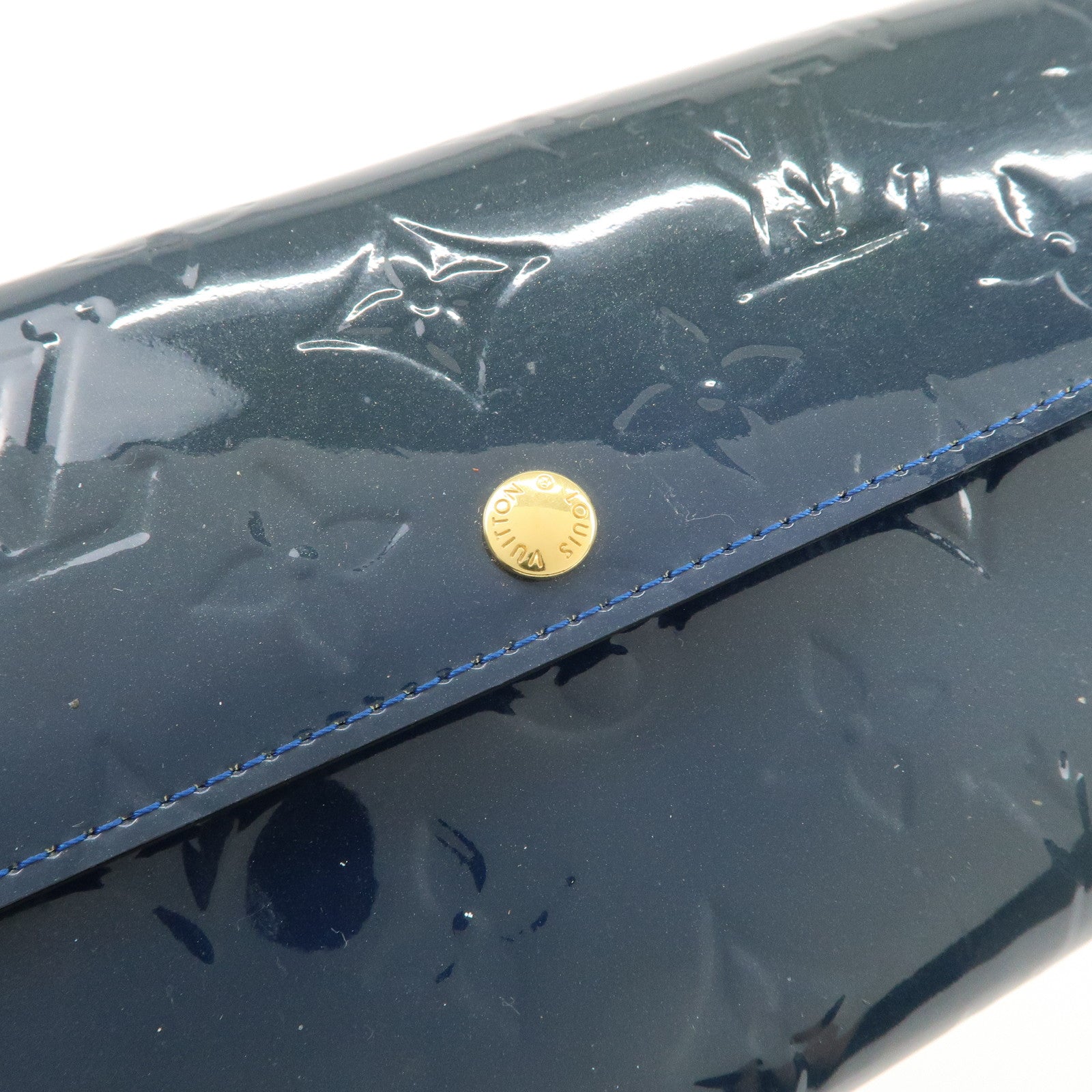 Louis Vuitton Monogram Vernis Leather Portefeuille Sarah Wallet M90049