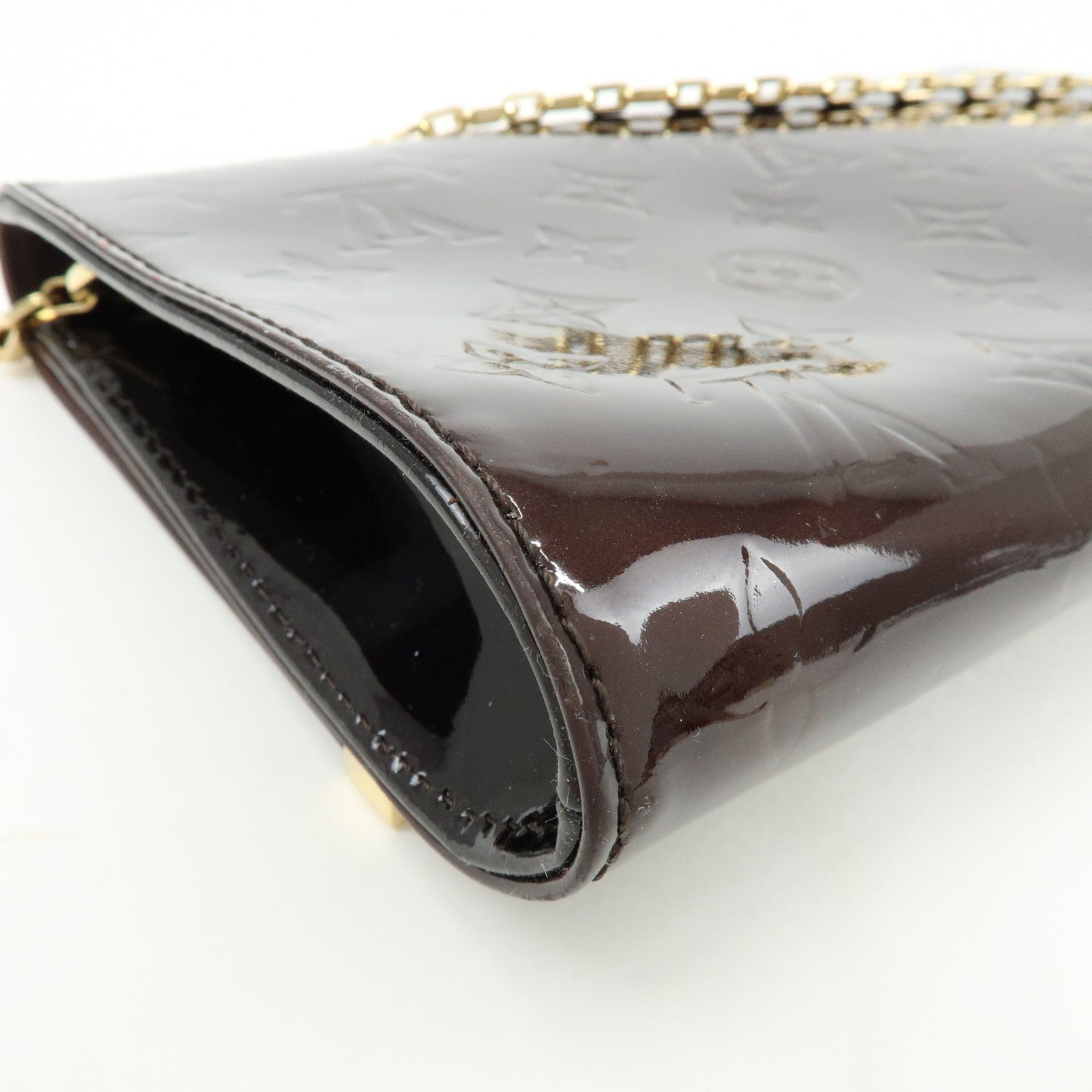 Louis Vuitton Monogram Vernis クラッチ アナ Style Amarante M90093