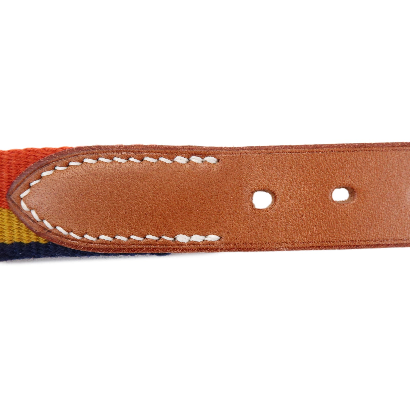 HERMES RocabarIII BridleLeather U Stamped Dog Collar Dark Irish