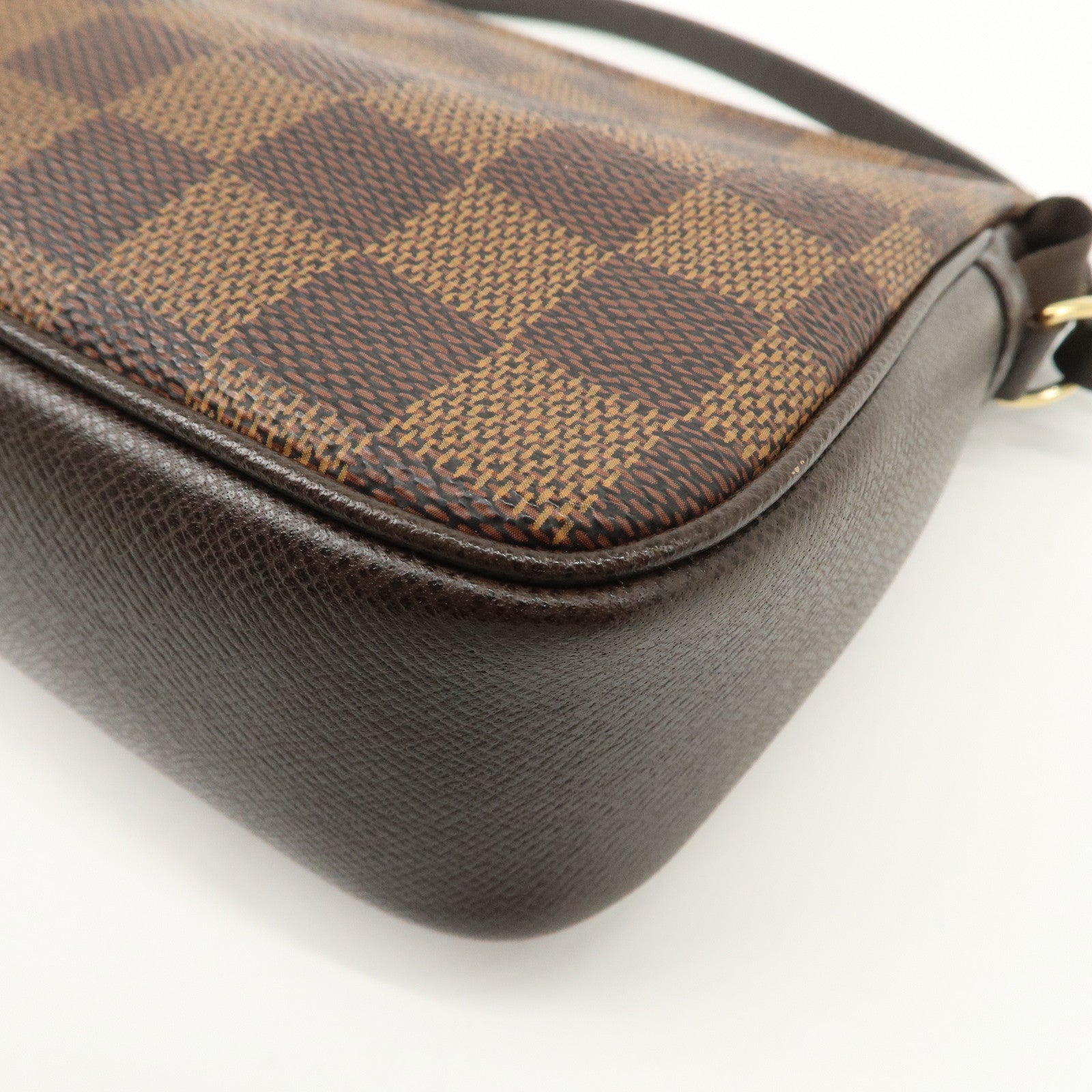 Louis Vuitton Damier Trousse Makeup Accessory Pouch Brown N51982 Used