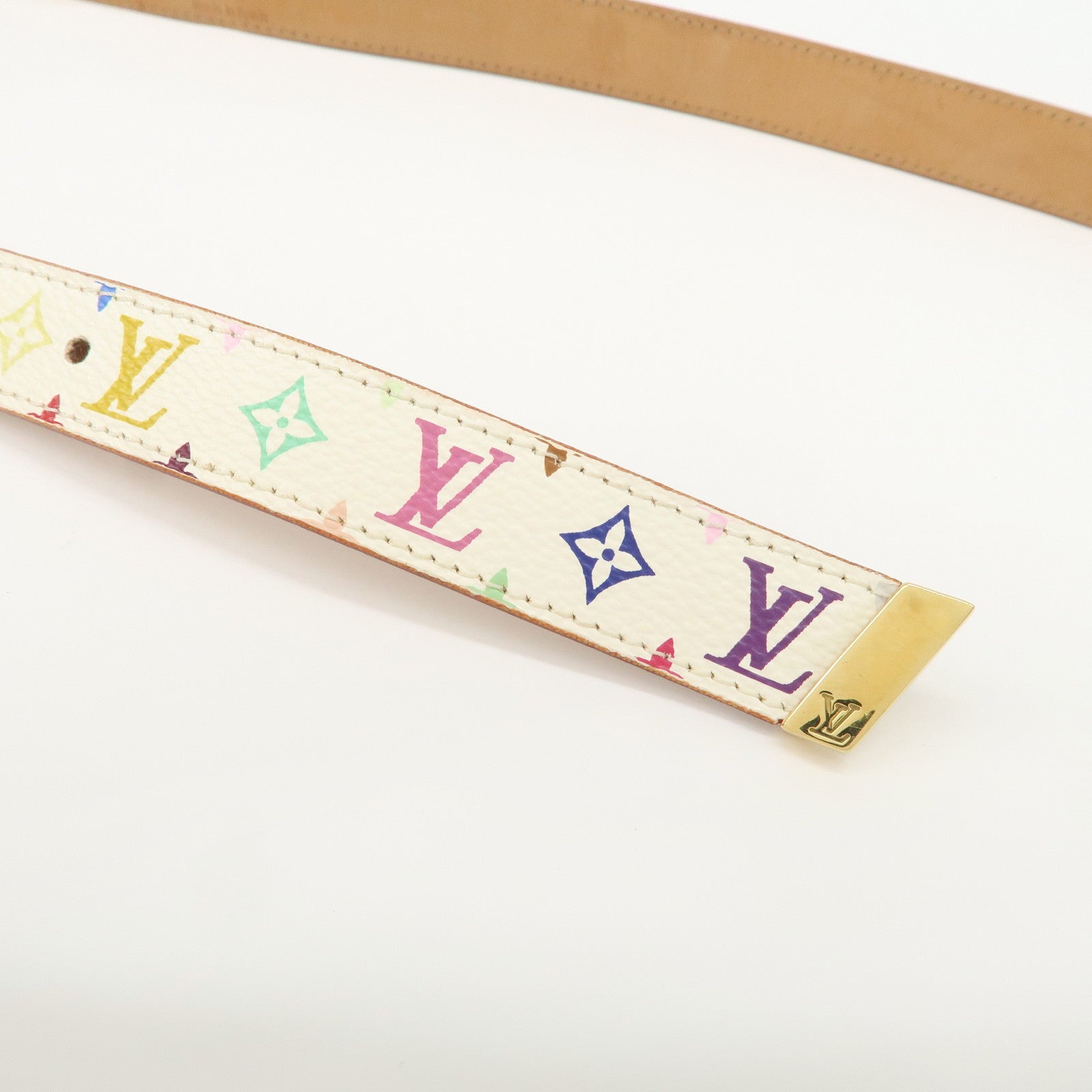 Louis Vuitton Monogram Multicolor Saint Tulle Carre Belt M9270